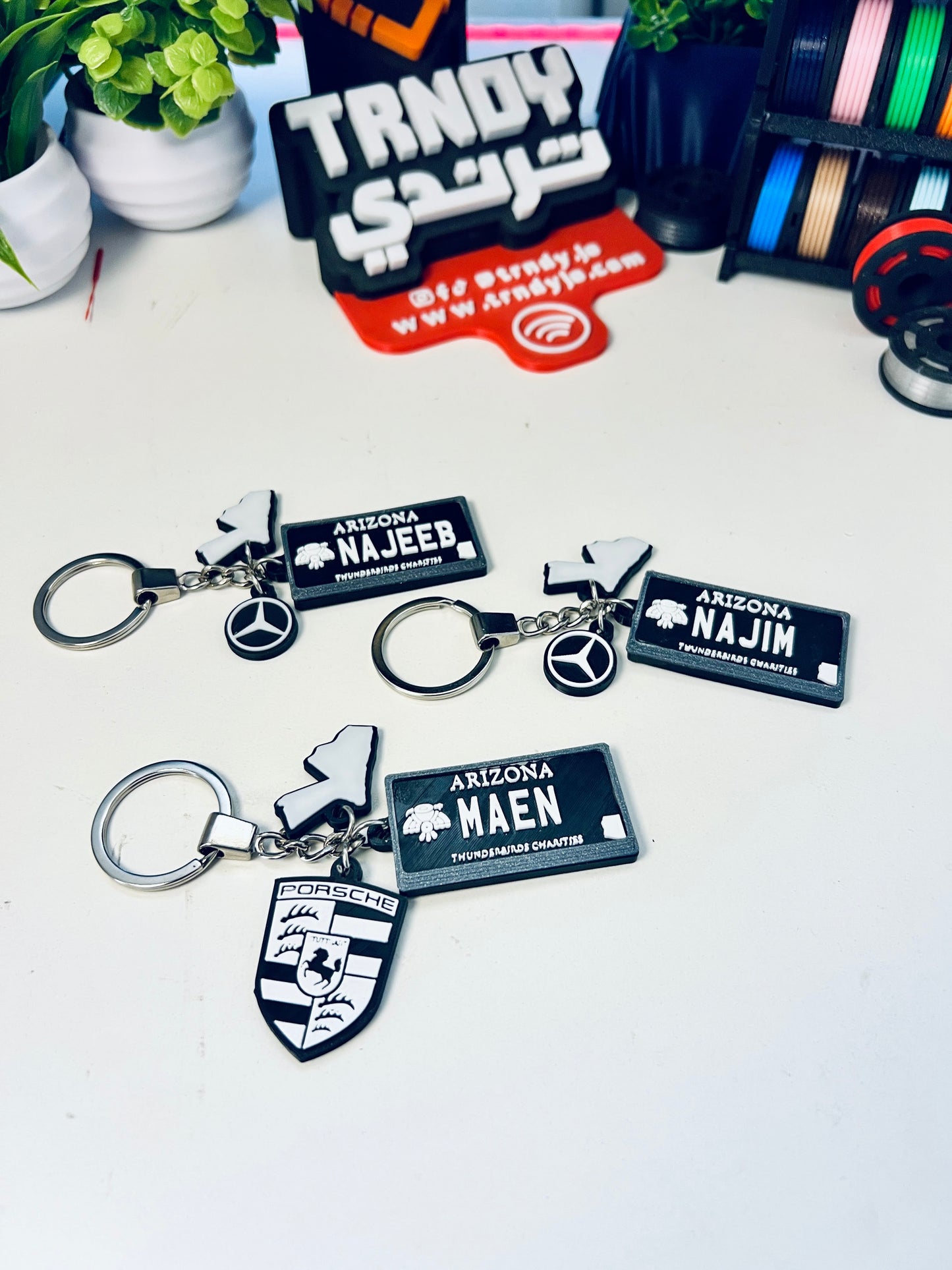 International | TagMe 3D Numrah - Car Plate Keychain 🚗