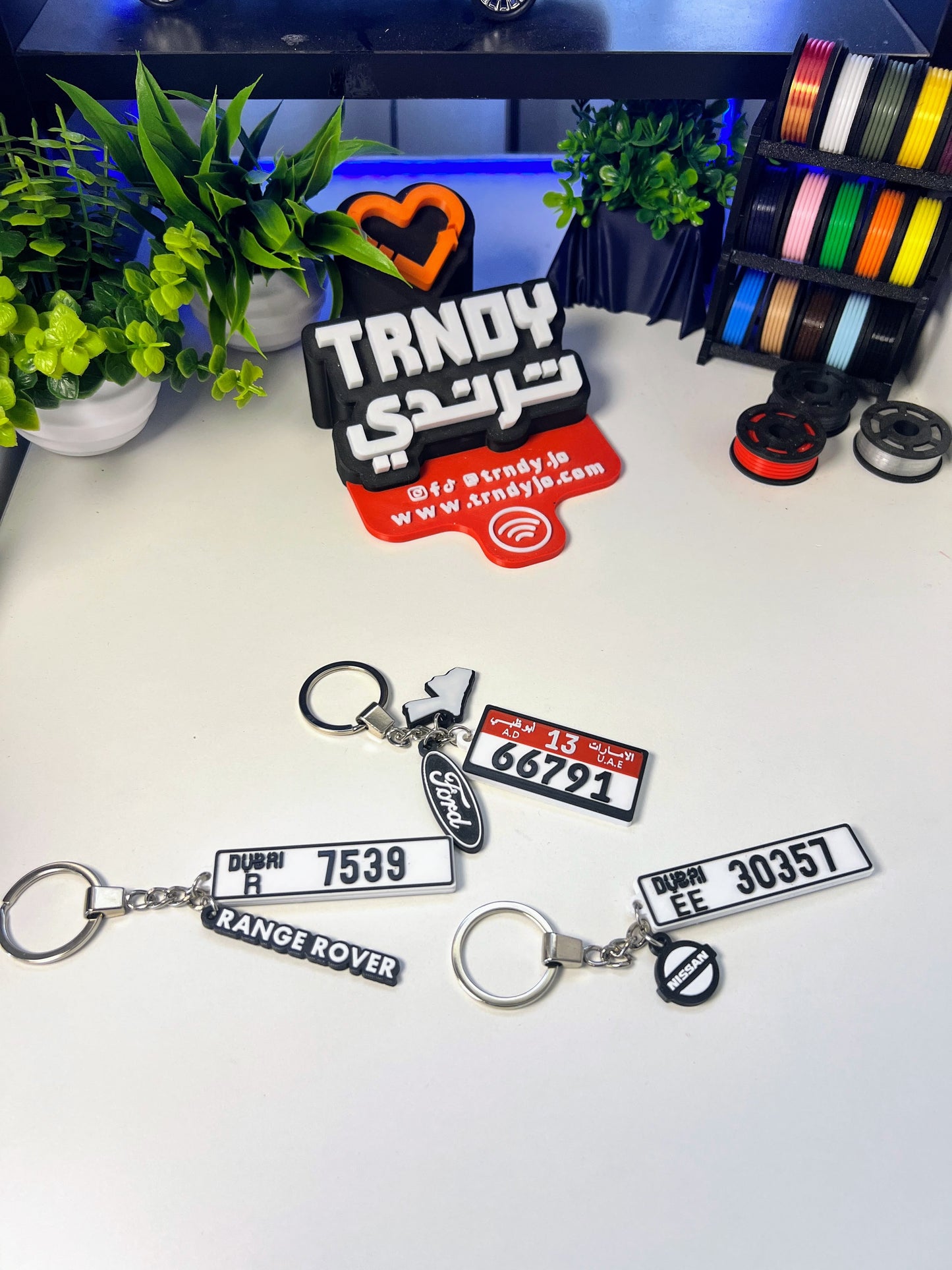 International | TagMe 3D Numrah - Car Plate Keychain 🚗