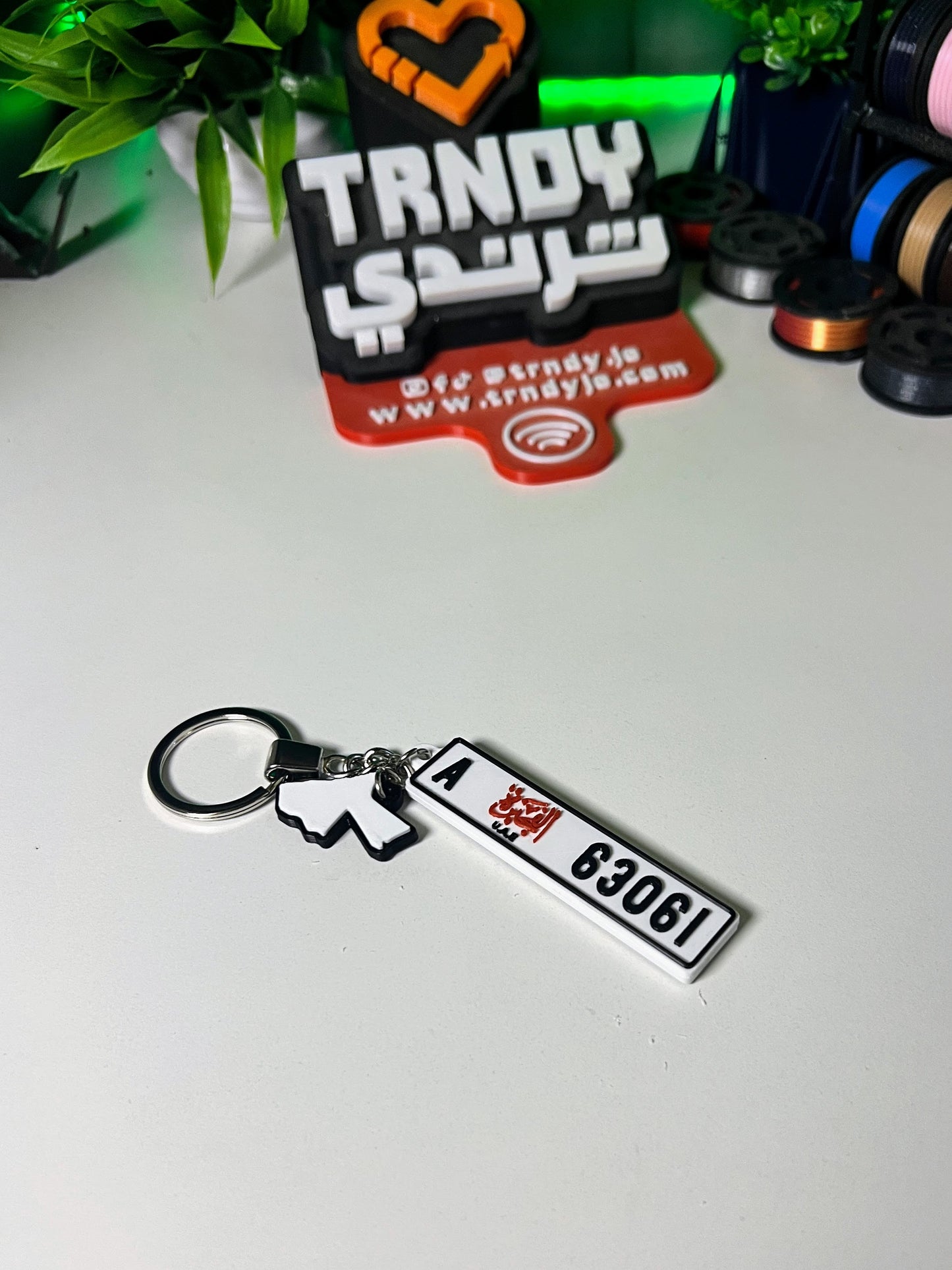 International | TagMe 3D Numrah - Car Plate Keychain 🚗