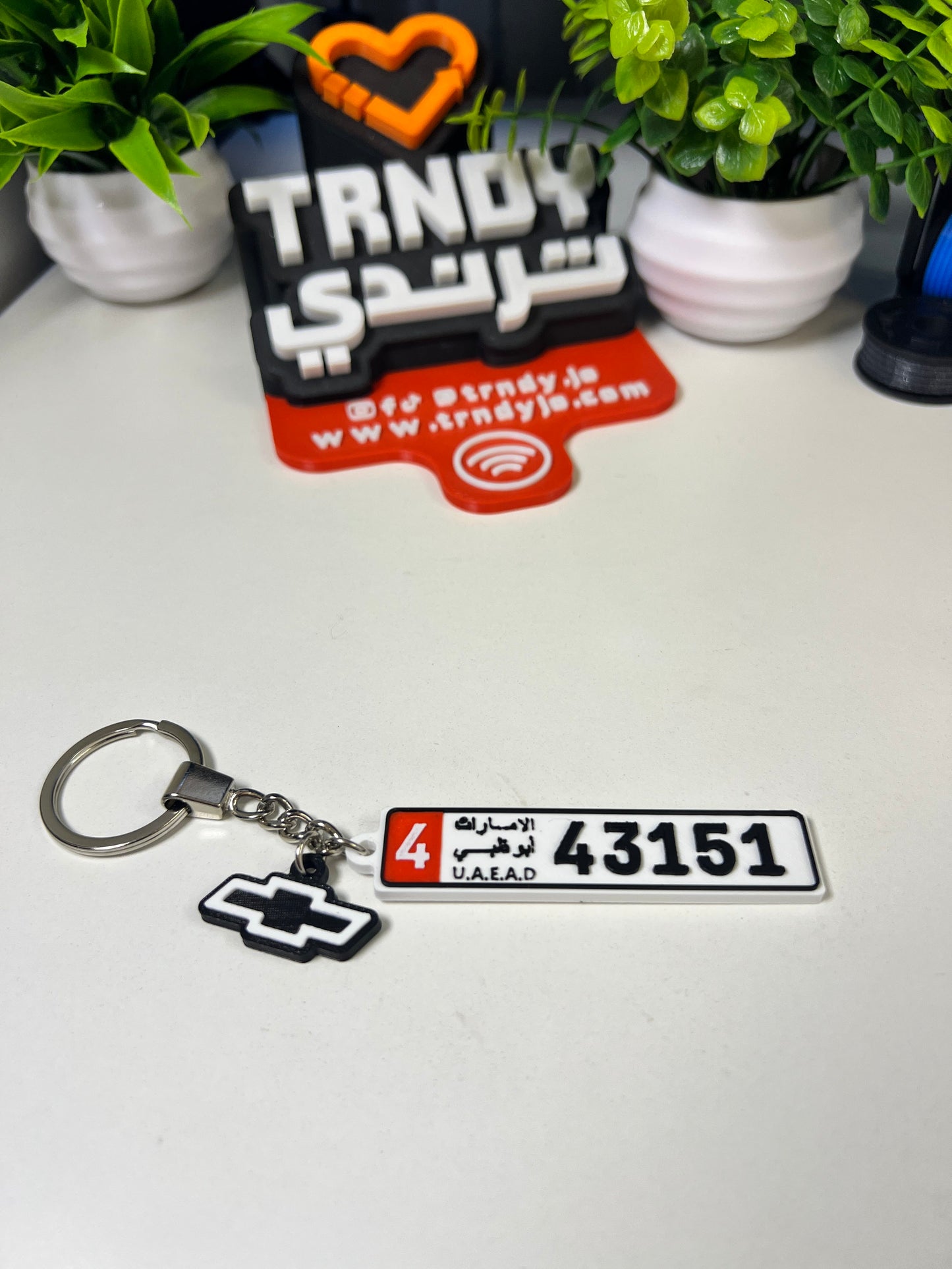 International | TagMe 3D Numrah - Car Plate Keychain 🚗