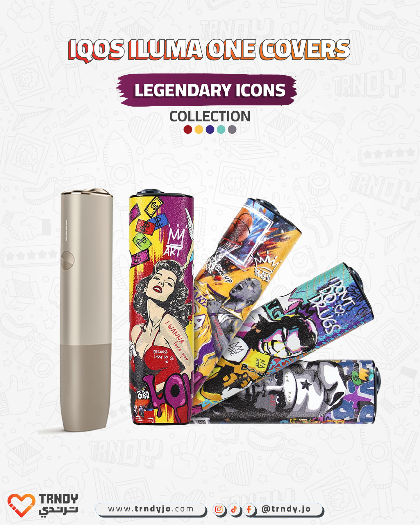 CoverX - IQO ILUMA ONE - Legendary Icons Collection