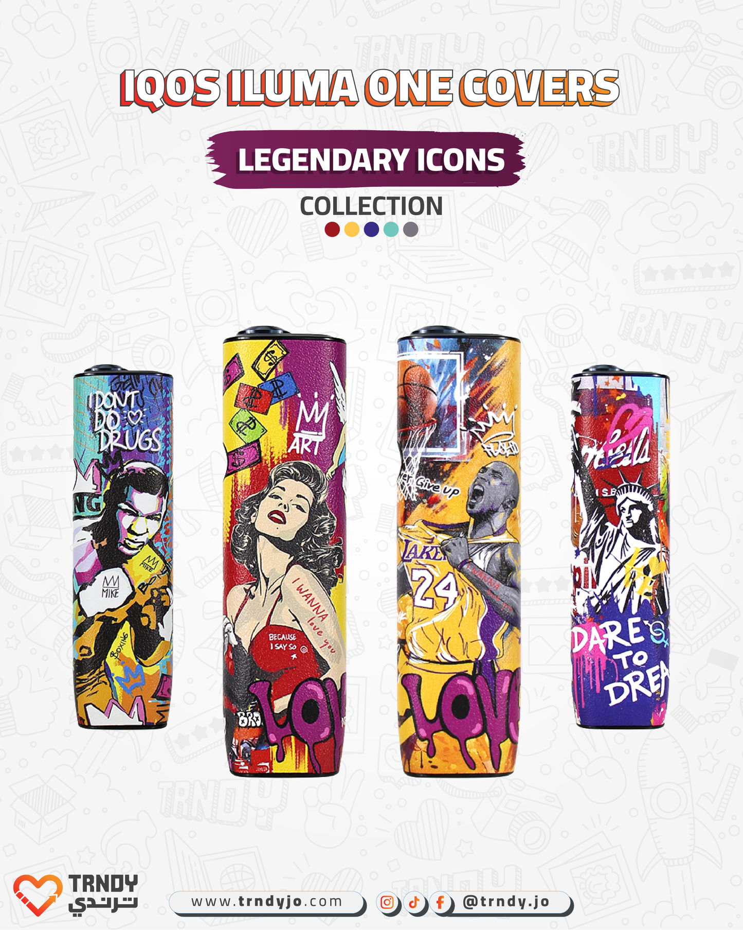 CoverX - IQO ILUMA ONE - Legendary Icons Collection