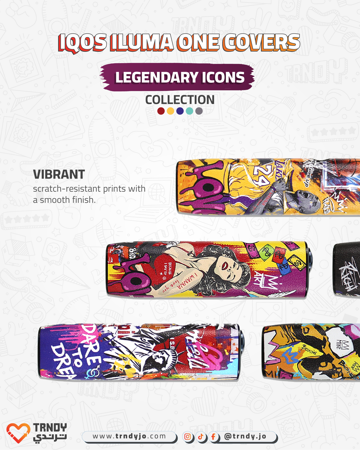 CoverX - IQO ILUMA ONE - Legendary Icons Collection