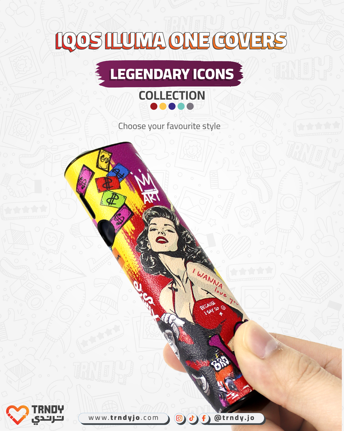 CoverX - IQO ILUMA ONE - Legendary Icons Collection