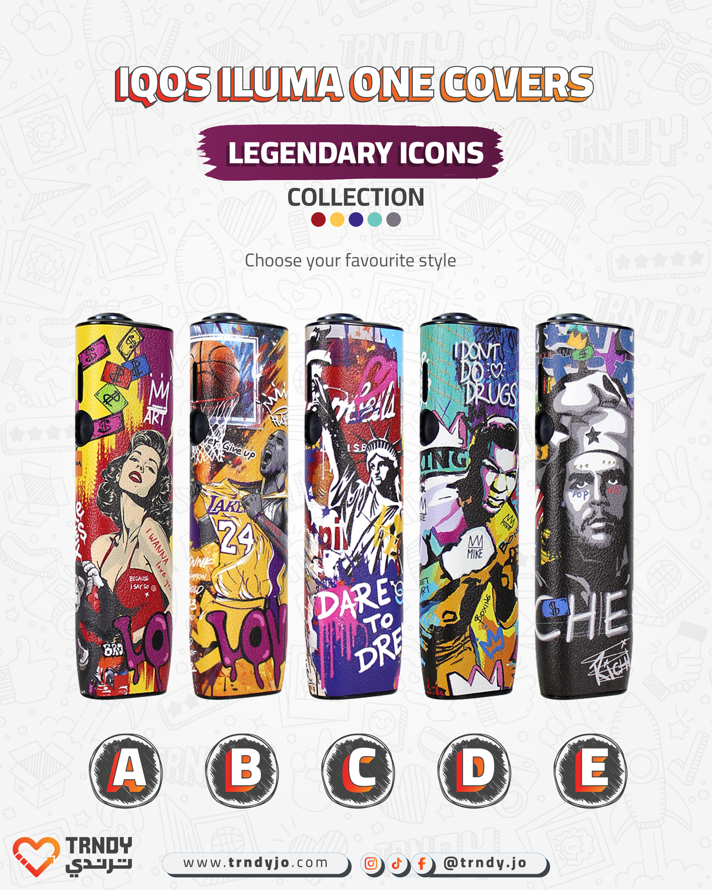 CoverX - IQO ILUMA ONE - Legendary Icons Collection