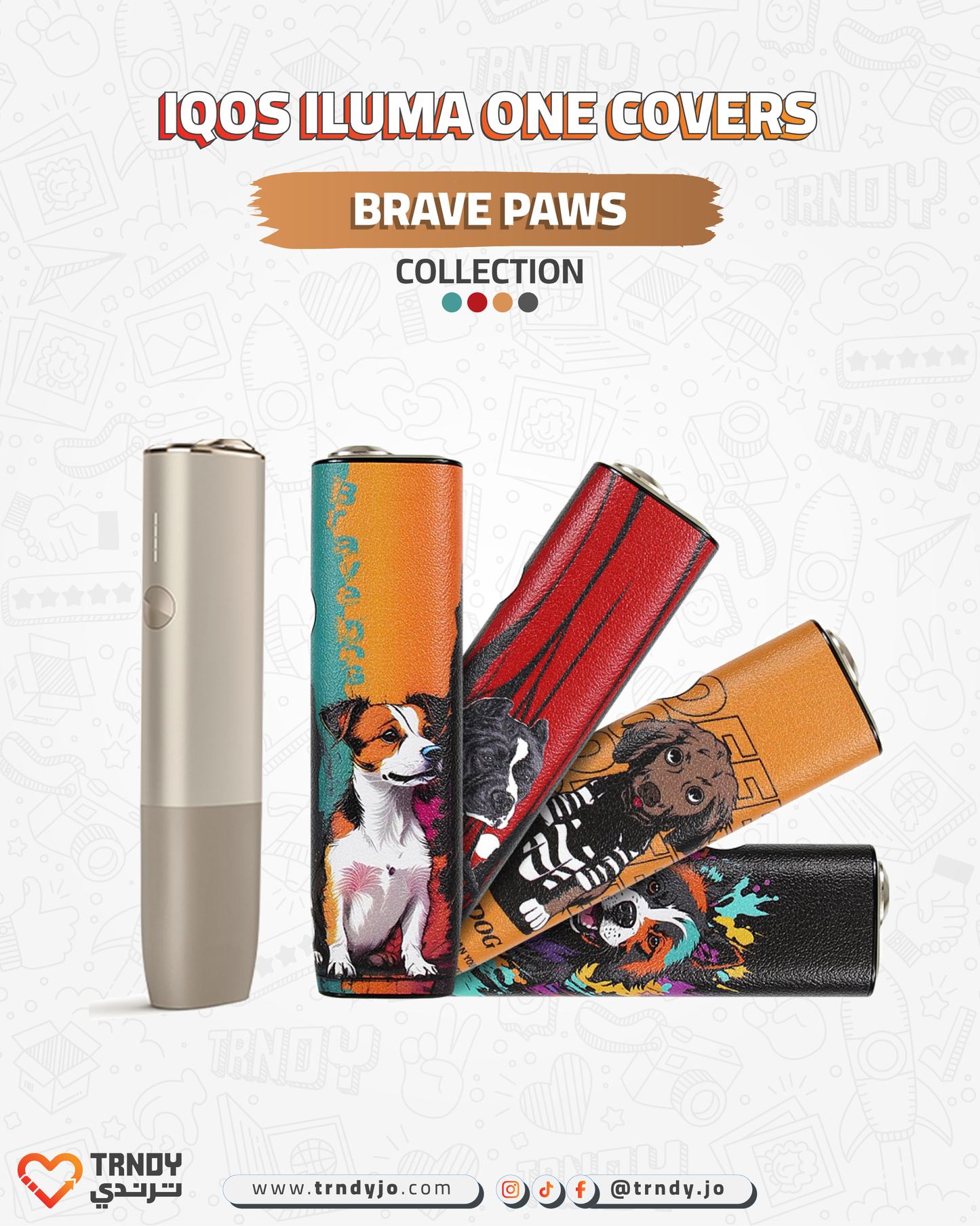 CoverX - IQO ILUMA ONE - Brave Paws Collection