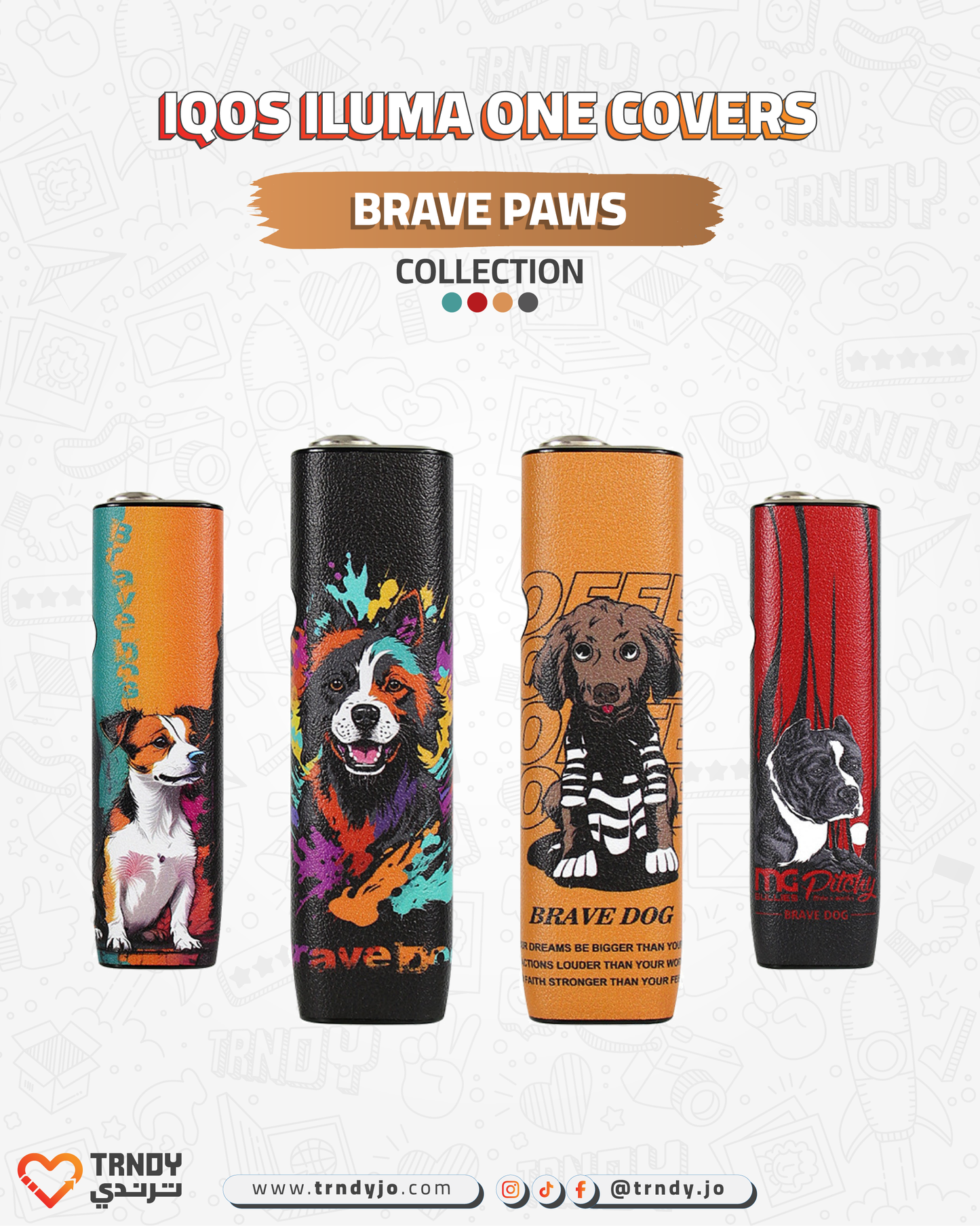 CoverX - IQO ILUMA ONE - Brave Paws Collection