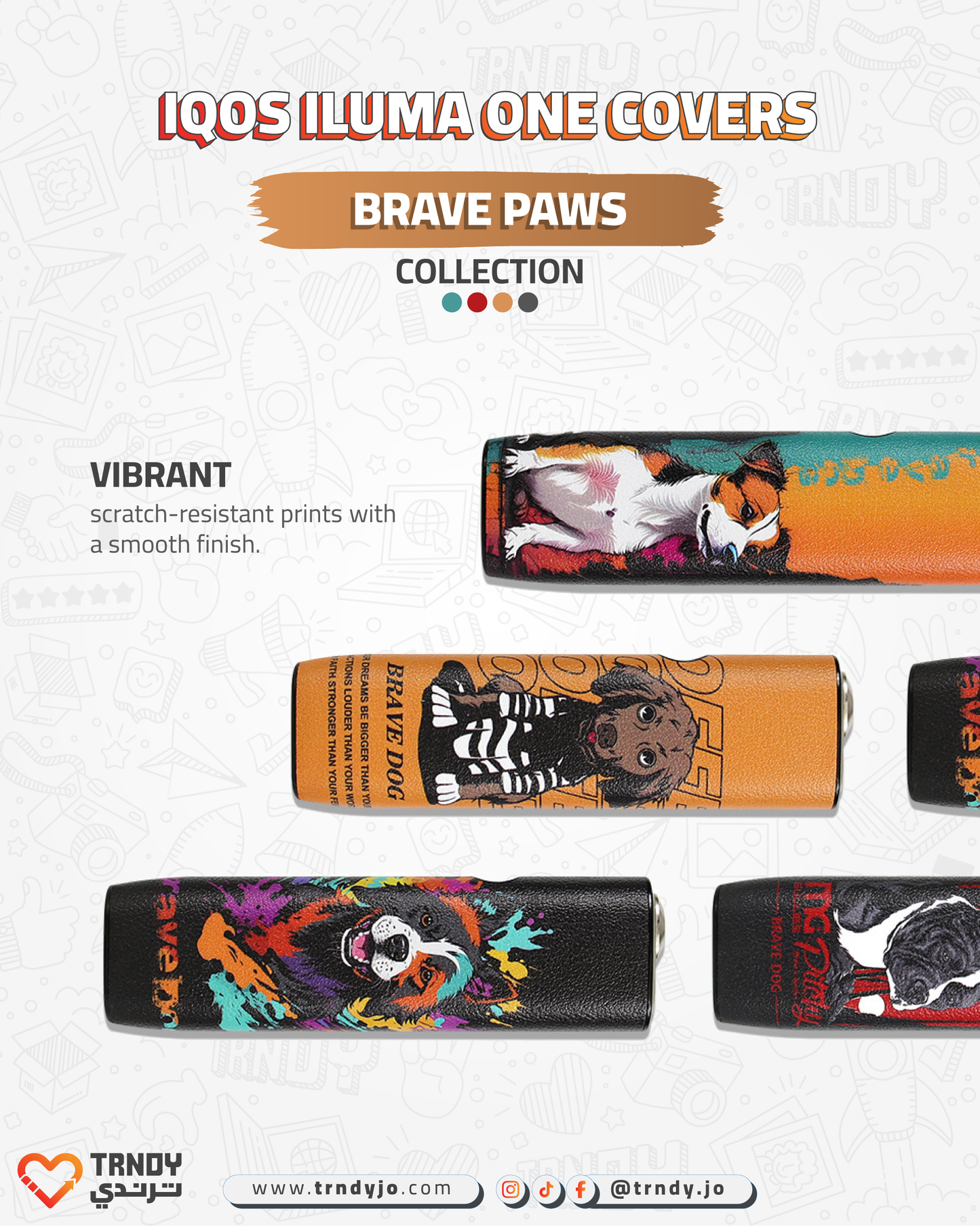 CoverX - IQO ILUMA ONE - Brave Paws Collection
