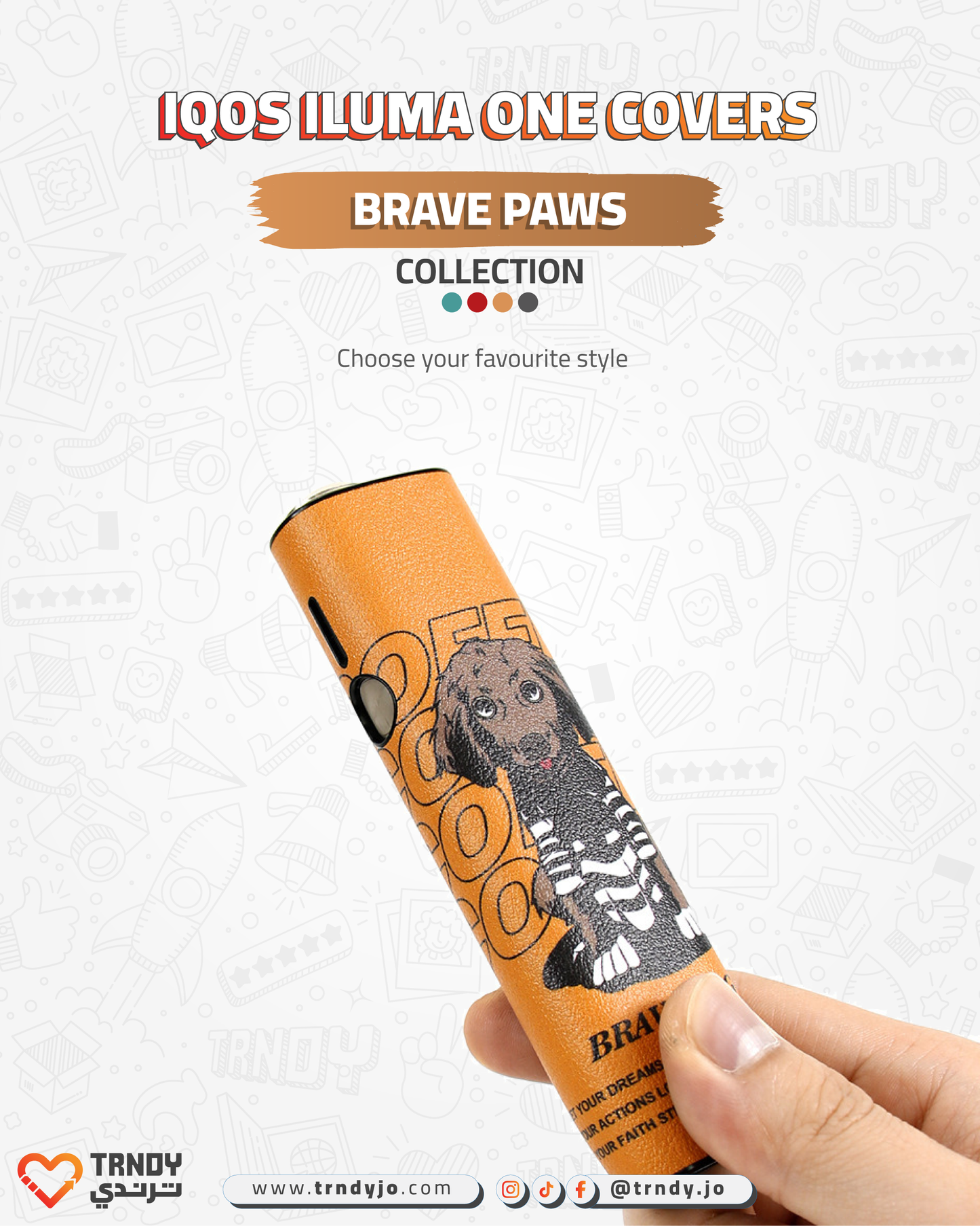 CoverX - IQO ILUMA ONE - Brave Paws Collection