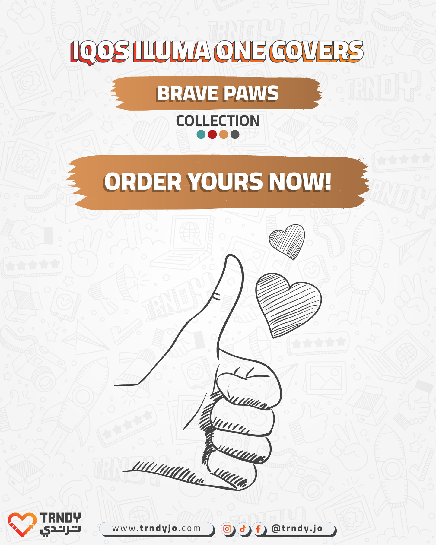 CoverX - IQO ILUMA ONE - Brave Paws Collection