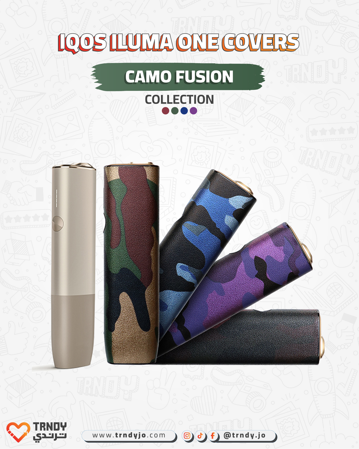 CoverX - IQO ILUMA ONE - Camo Fusion Collection