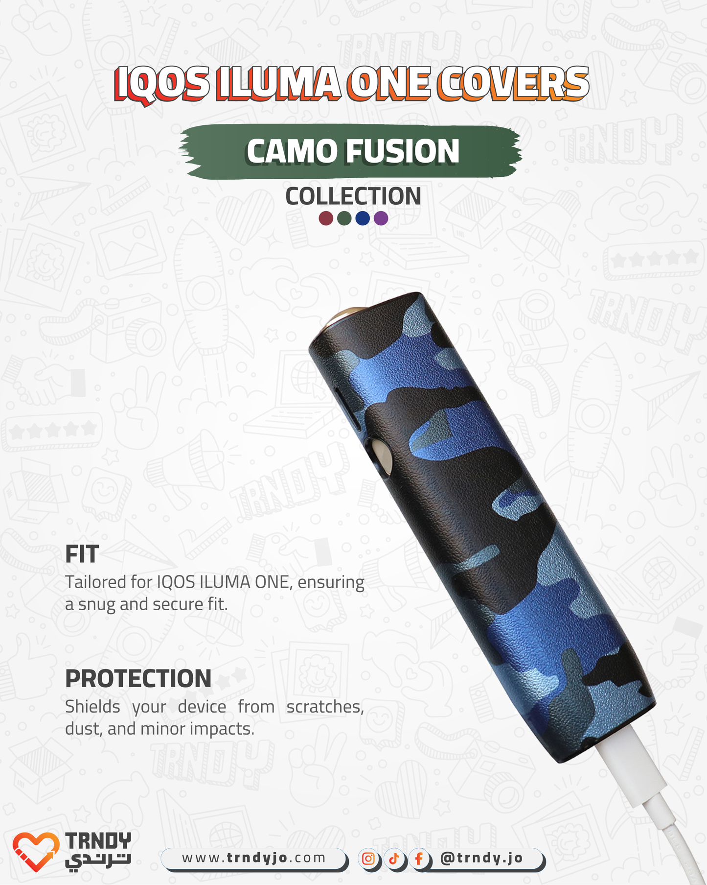 CoverX - IQO ILUMA ONE - Camo Fusion Collection