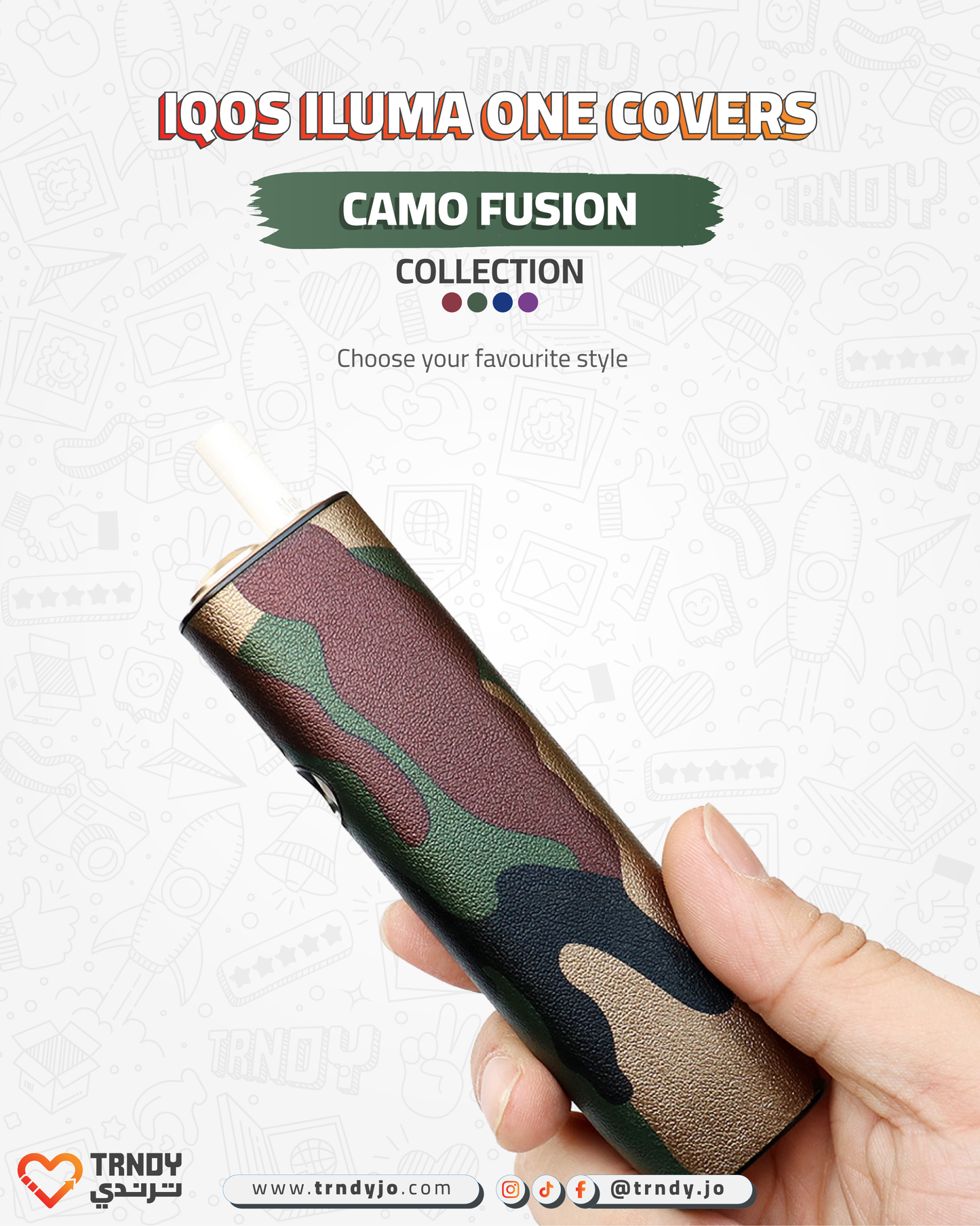 CoverX - IQO ILUMA ONE - Camo Fusion Collection
