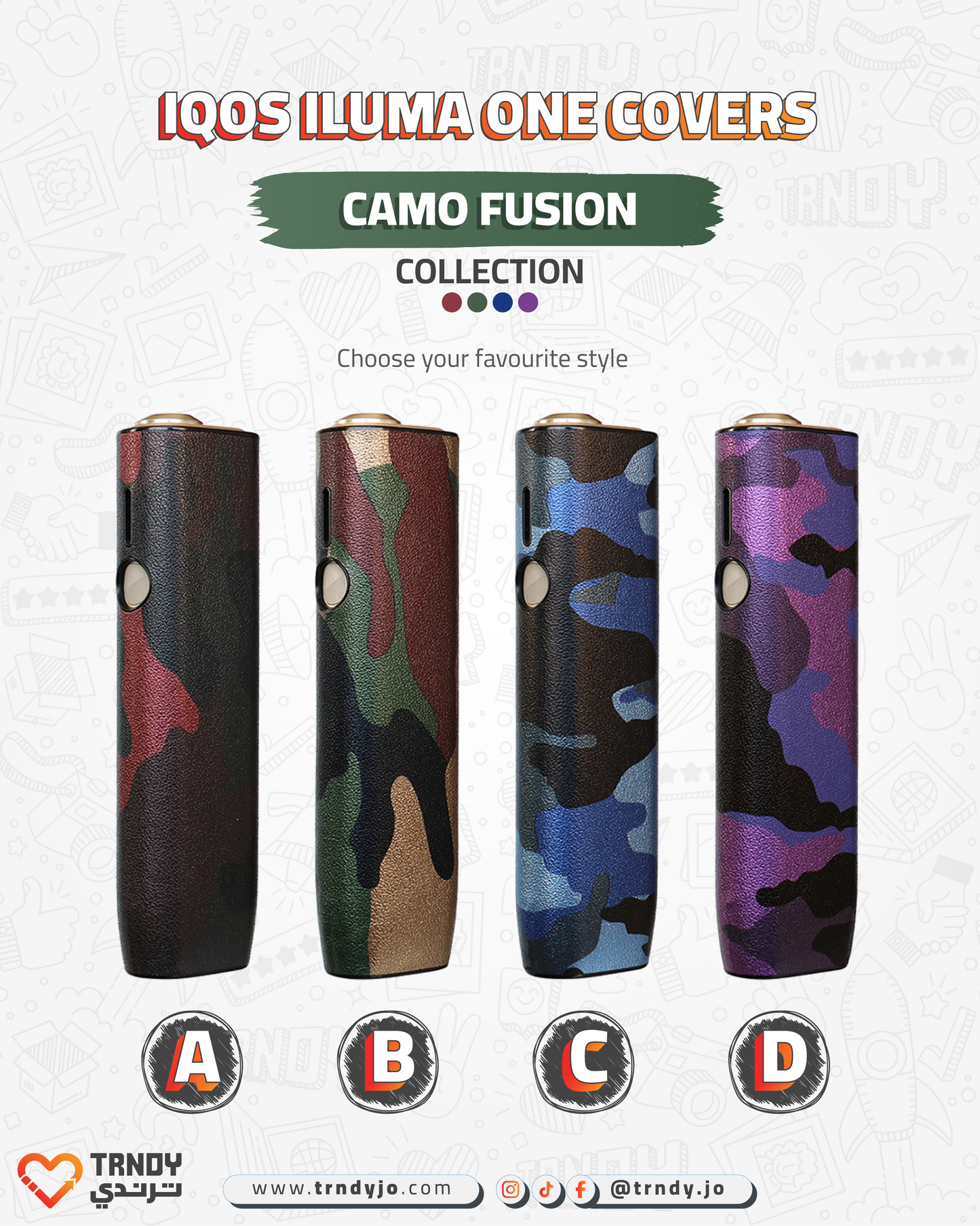 CoverX - IQO ILUMA ONE - Camo Fusion Collection