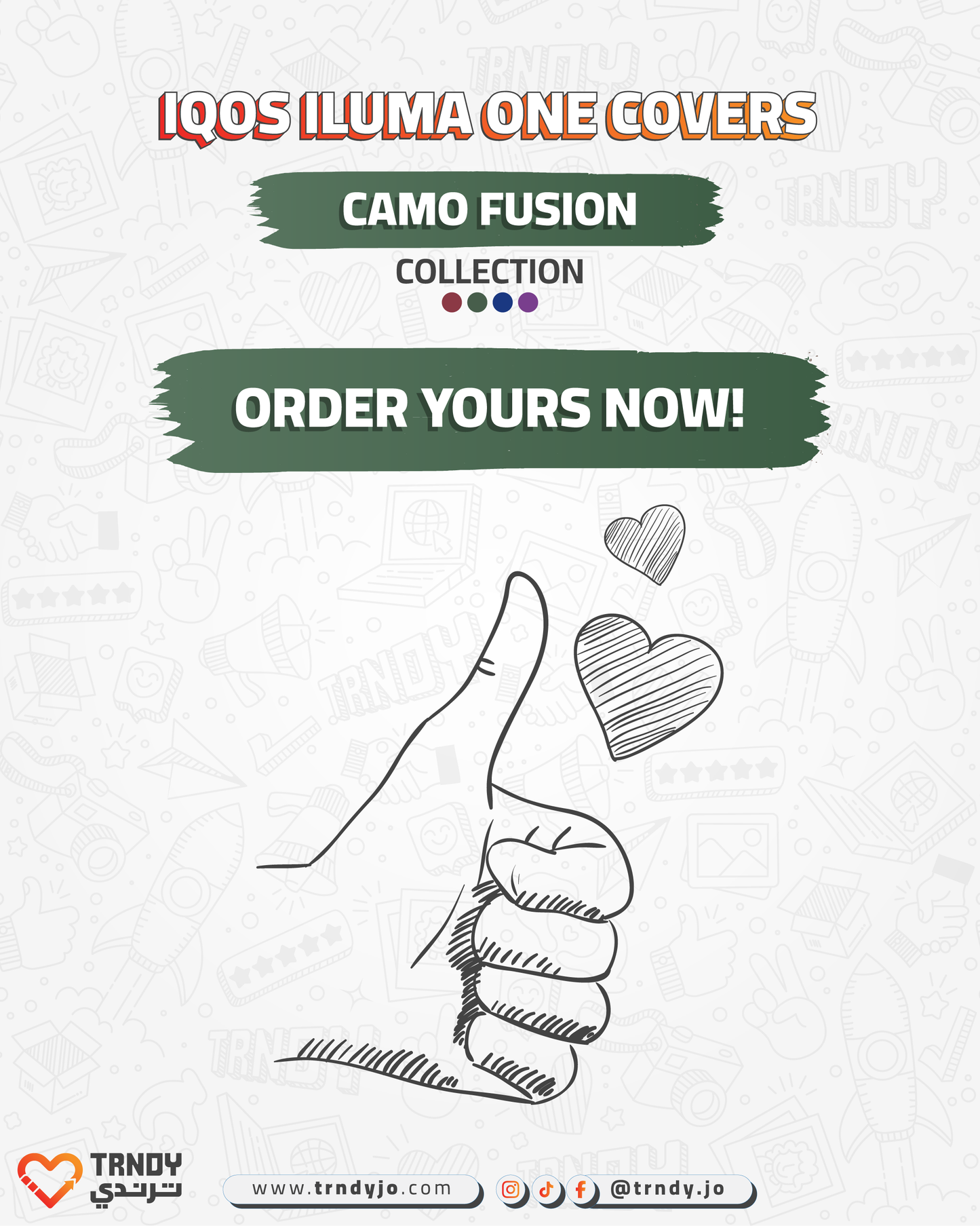 CoverX - IQO ILUMA ONE - Camo Fusion Collection
