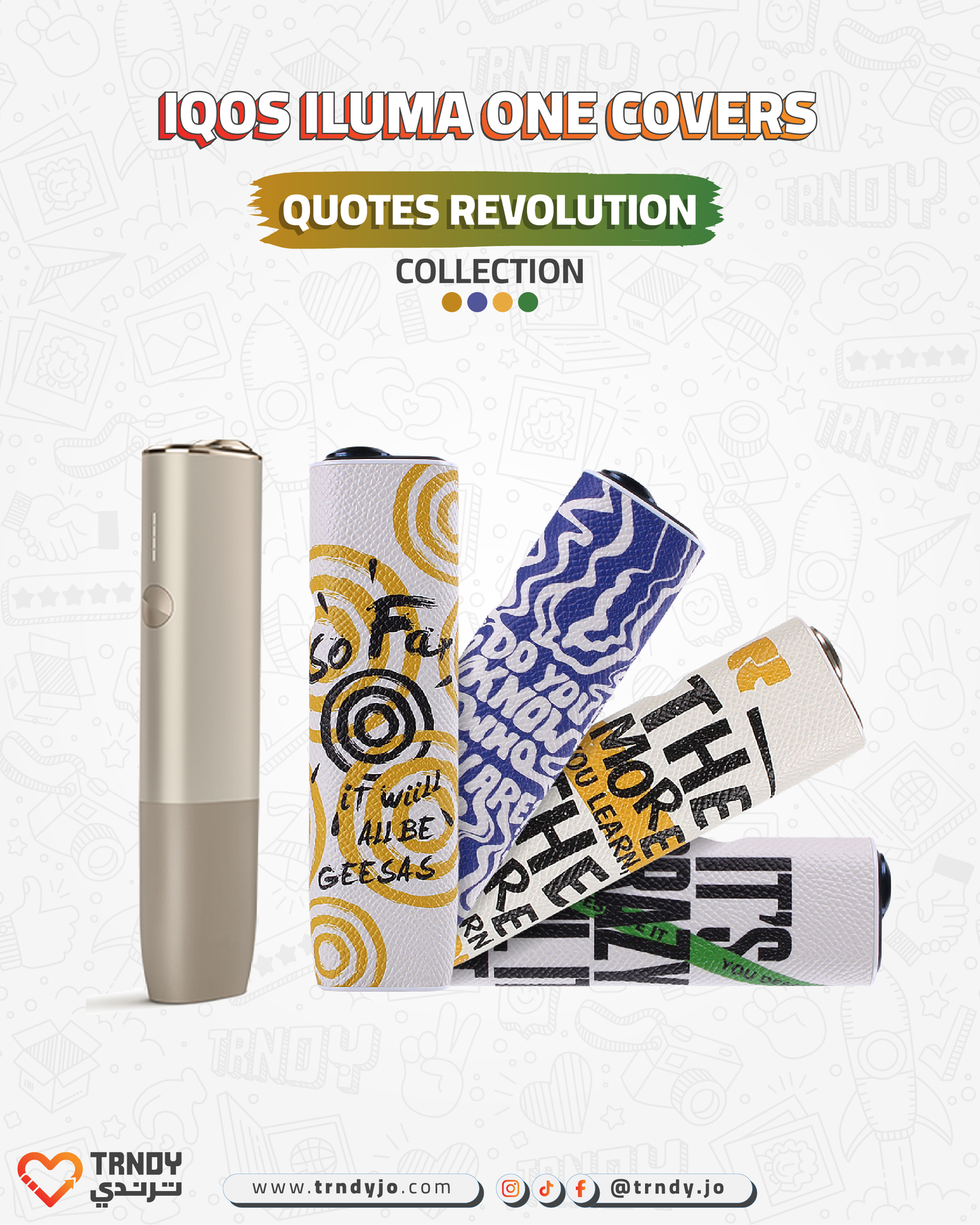 CoverX - IQO ILUMA ONE - Quotes Revolution Collection