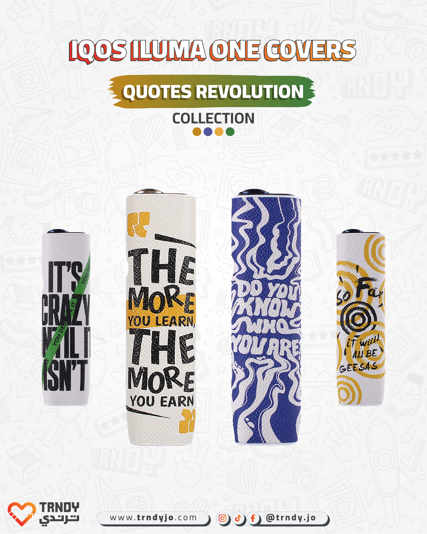 CoverX - IQO ILUMA ONE - Quotes Revolution Collection