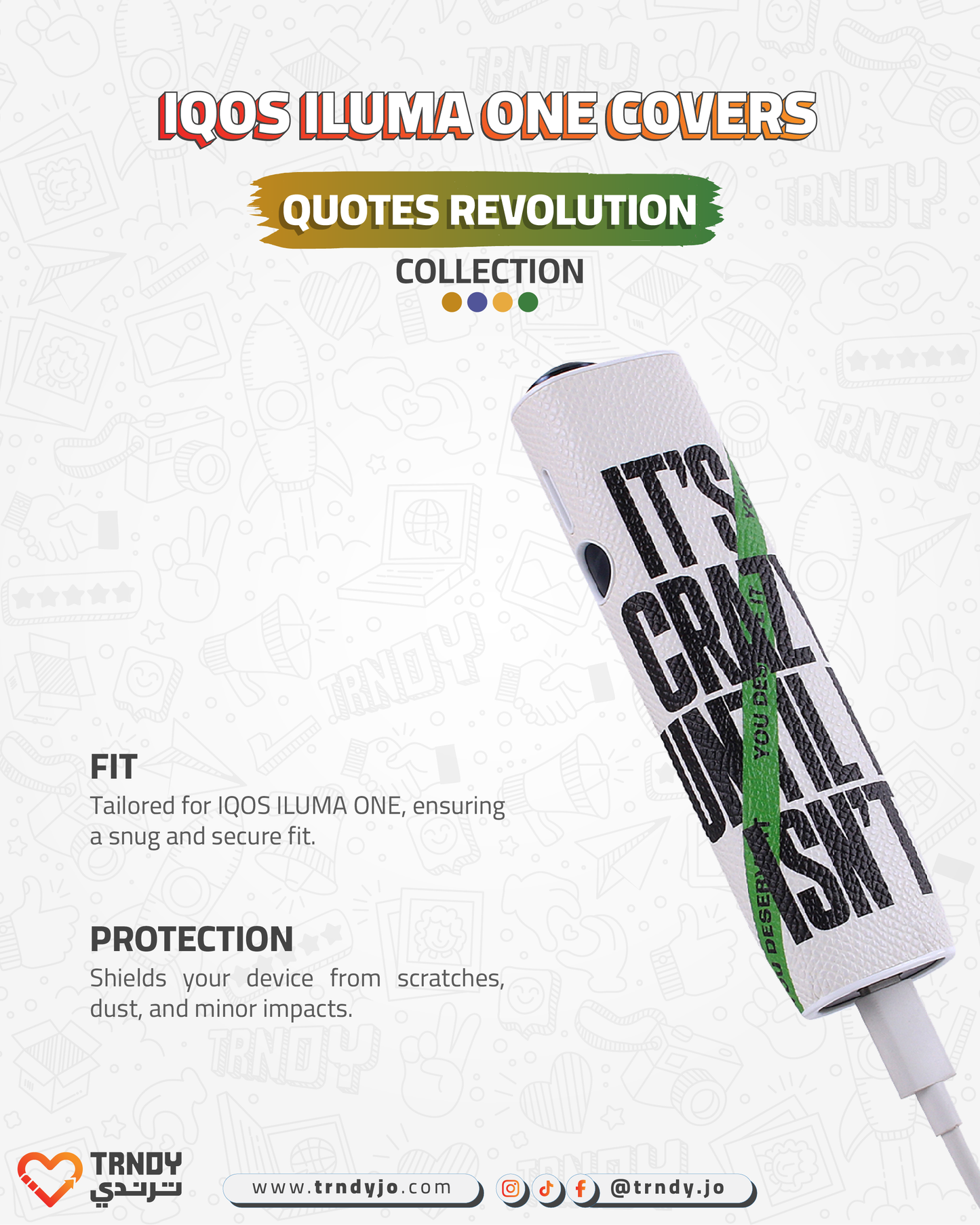 CoverX - IQO ILUMA ONE - Quotes Revolution Collection