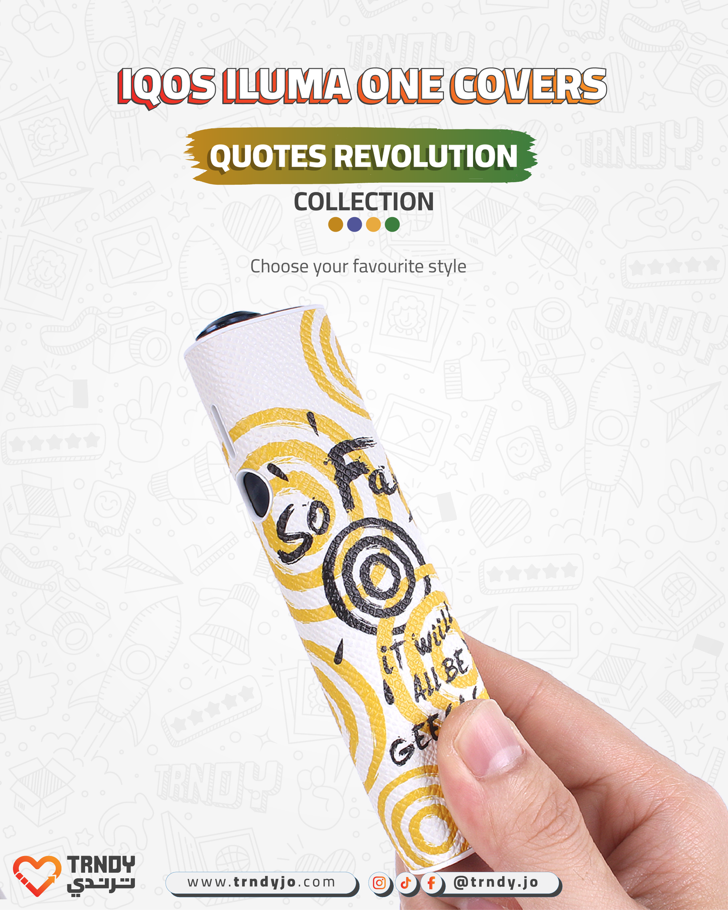 CoverX - IQO ILUMA ONE - Quotes Revolution Collection