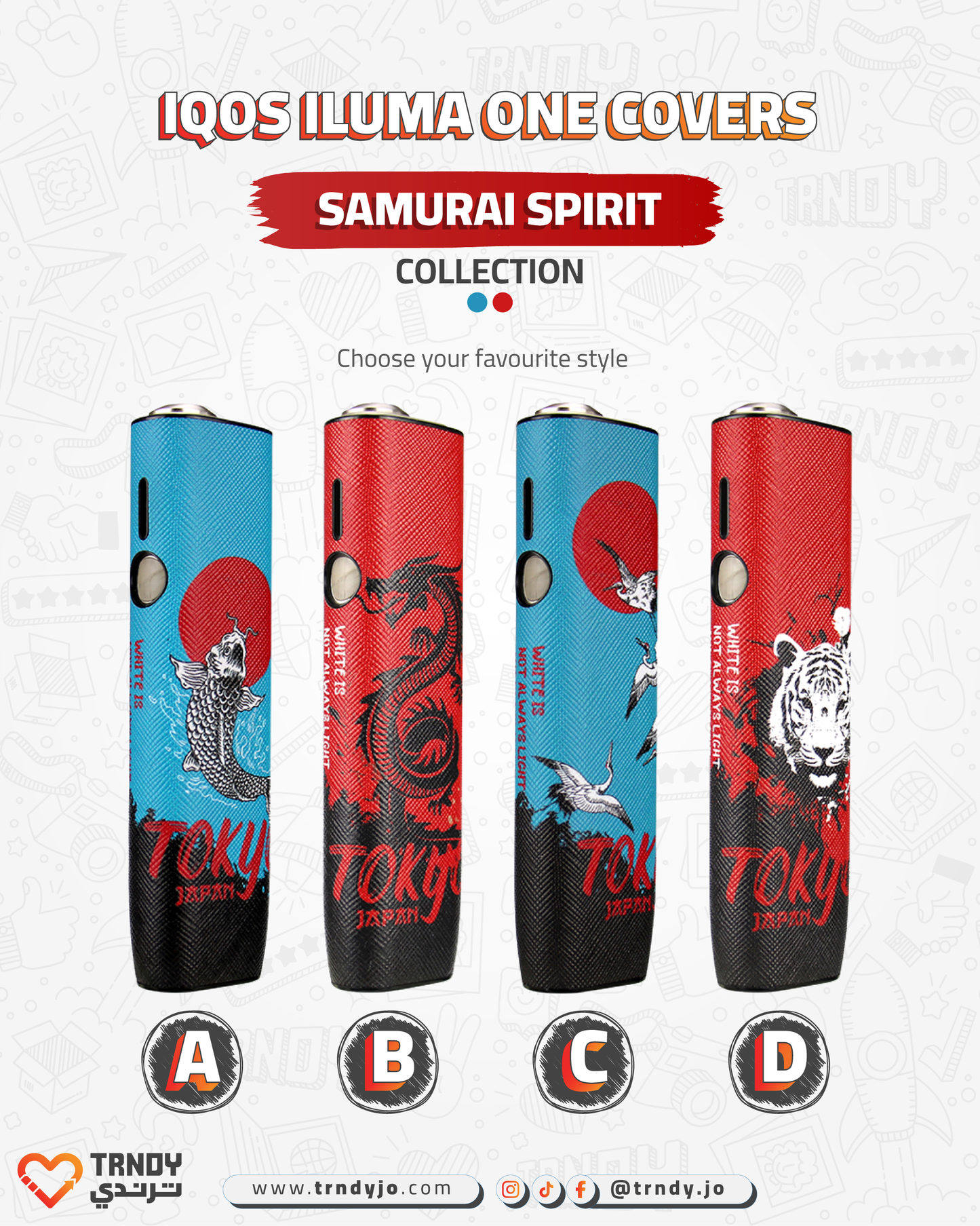 CoverX - IQO ILUMA ONE - Samurai Spirit Collection