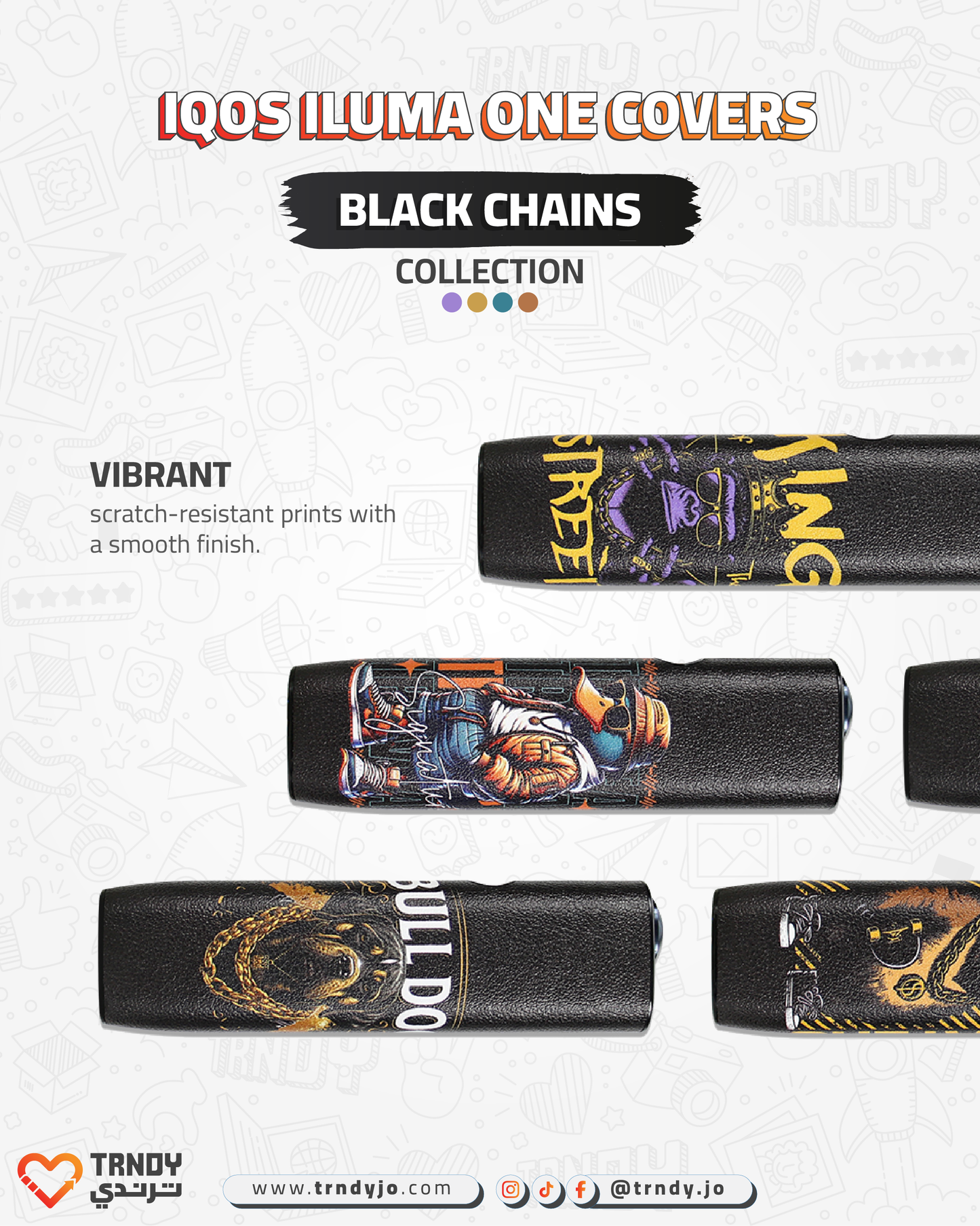 CoverX - IQO ILUMA ONE - Black Chains Collection