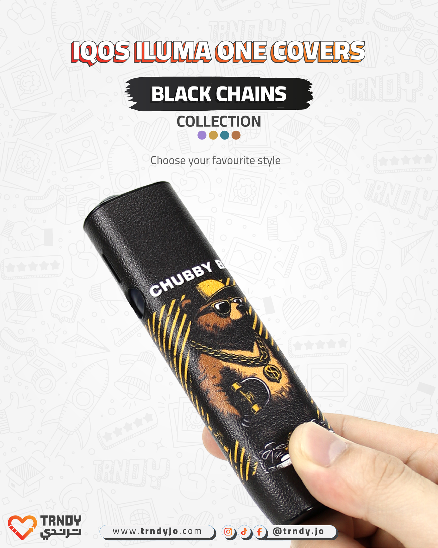 CoverX - IQO ILUMA ONE - Black Chains Collection