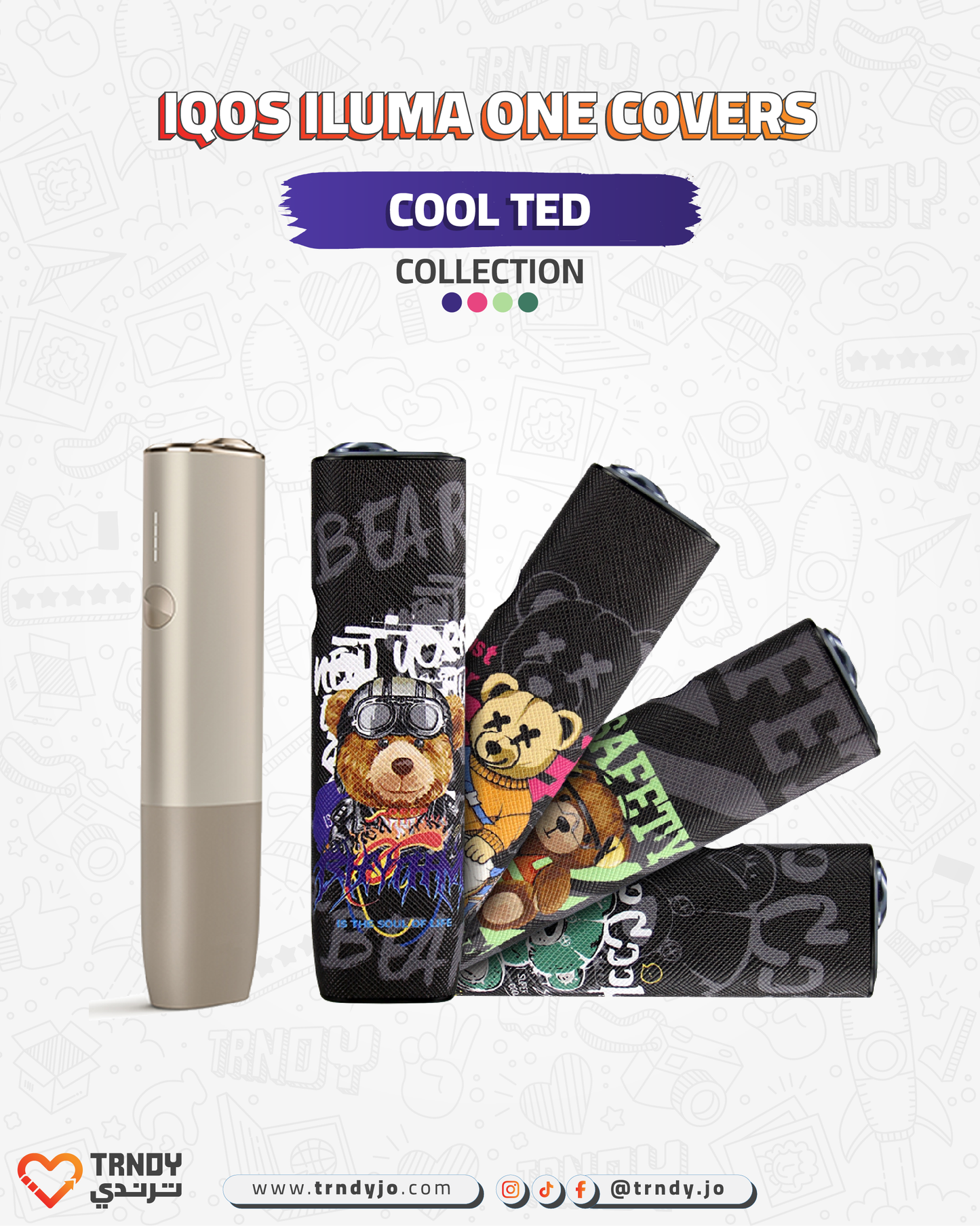 CoverX - IQO ILUMA ONE - Cool Ted Collection