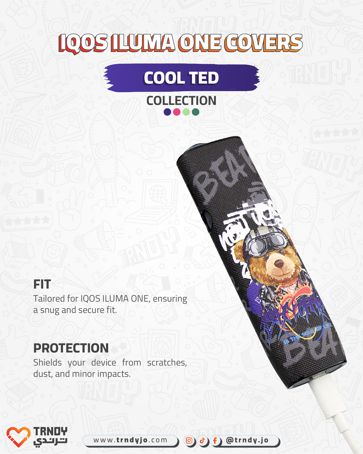 CoverX - IQO ILUMA ONE - Cool Ted Collection