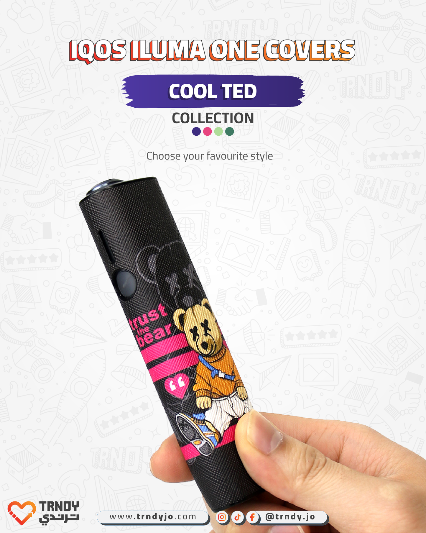 CoverX - IQO ILUMA ONE - Cool Ted Collection