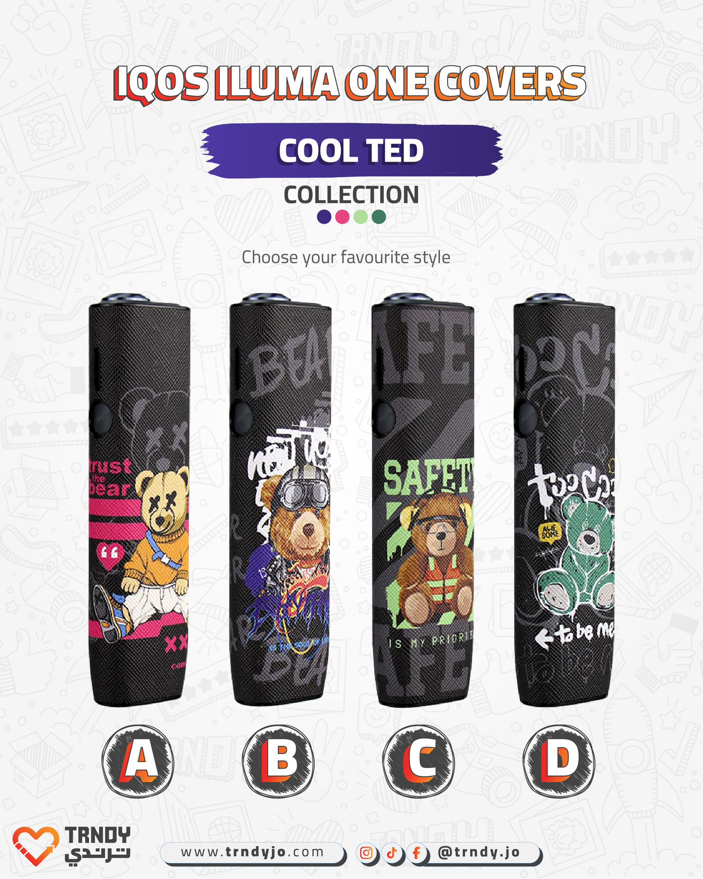 CoverX - IQO ILUMA ONE - Cool Ted Collection