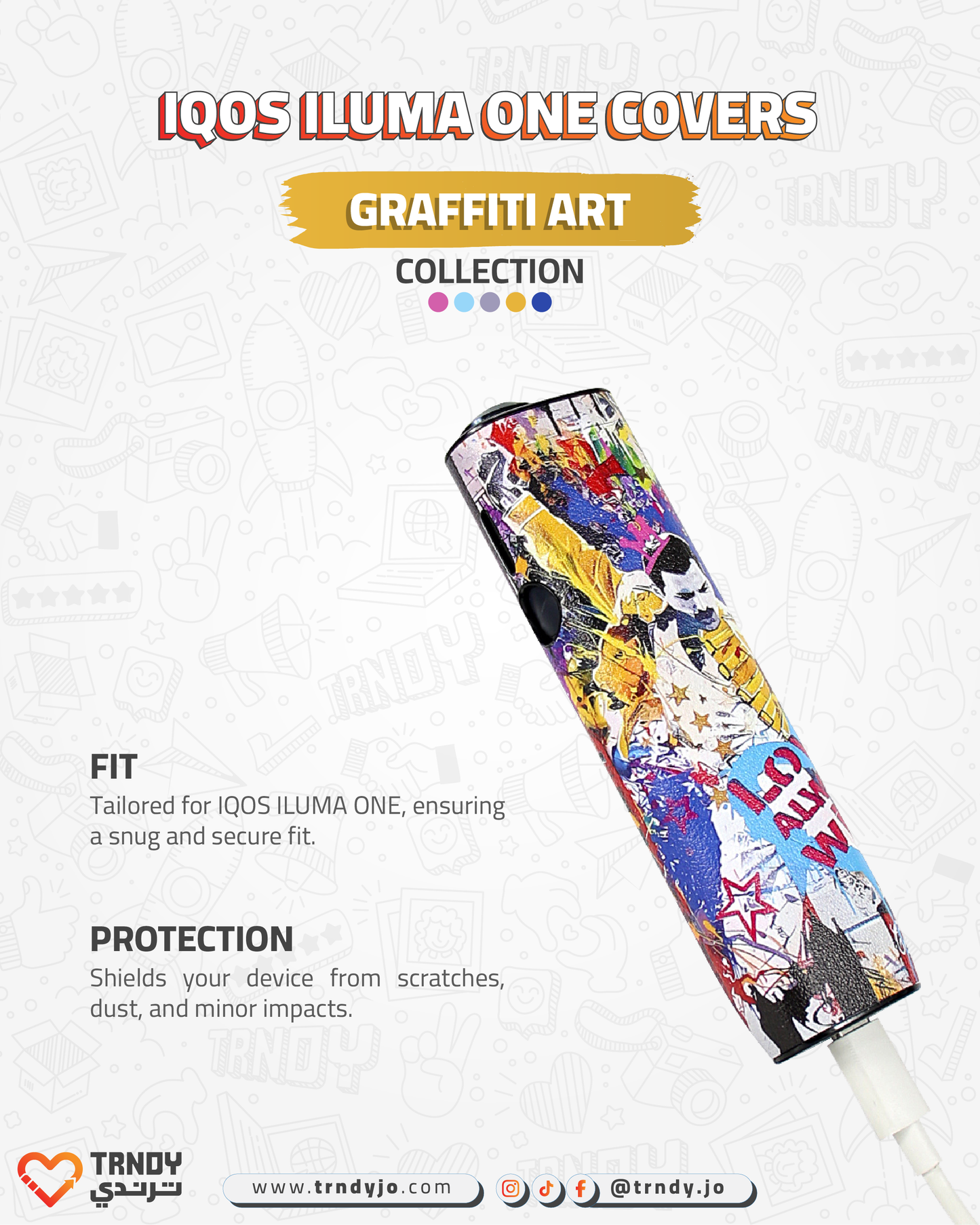 CoverX - IQO ILUMA ONE - Graffiti Art Collection