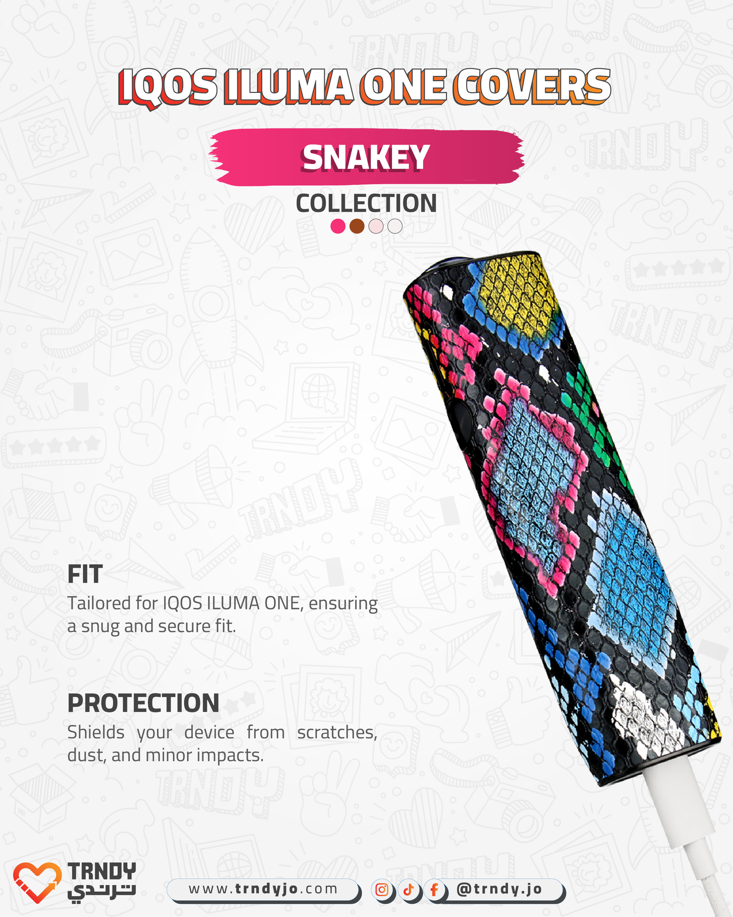 CoverX - IQO ILUMA ONE - Snakey Collection