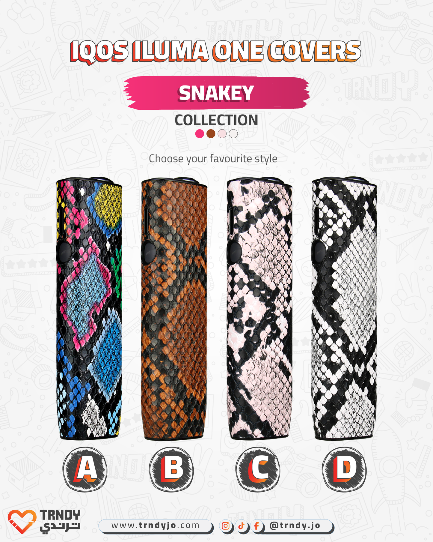 CoverX - IQO ILUMA ONE - Snakey Collection