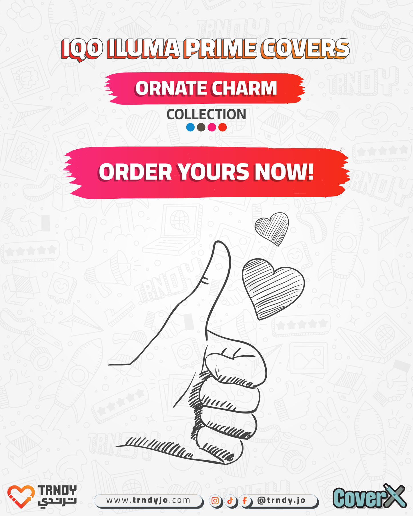 CoverX - IQO Prime - Ornate Charm Collection
