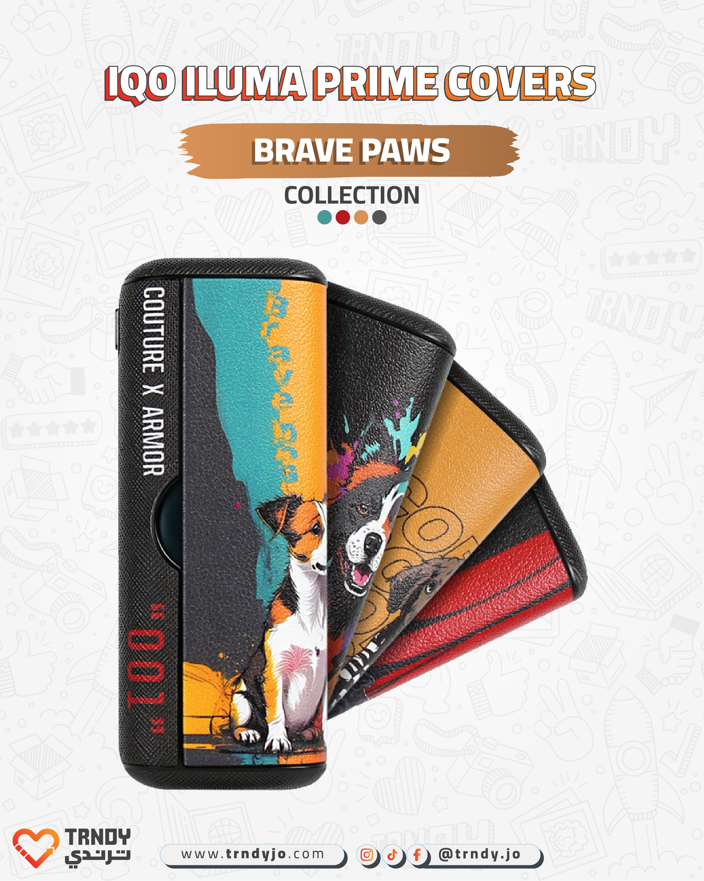 CoverX - IQO Prime - Brave Paws Collection