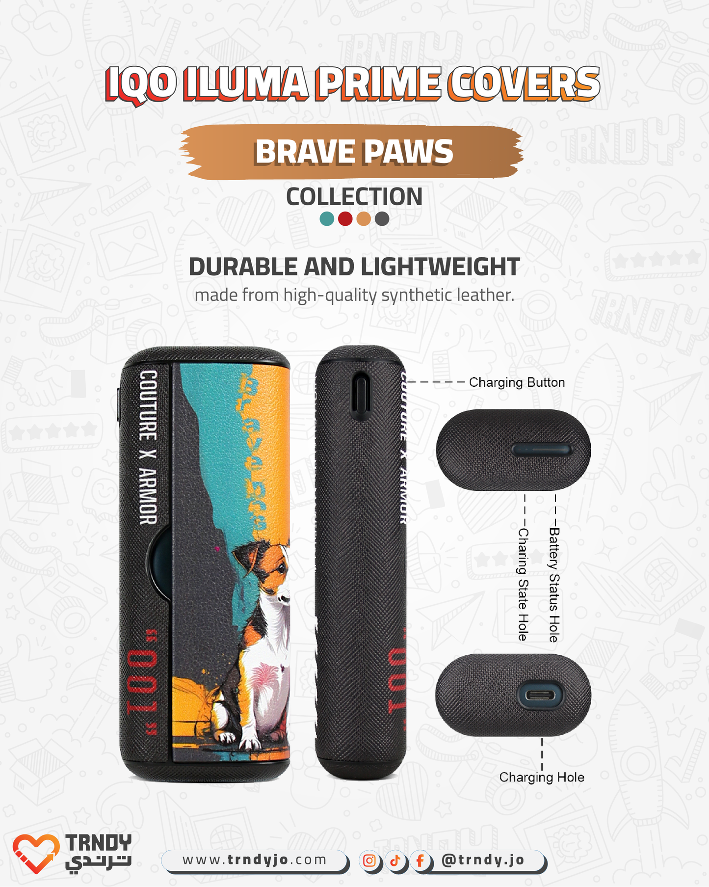 CoverX - IQO Prime - Brave Paws Collection