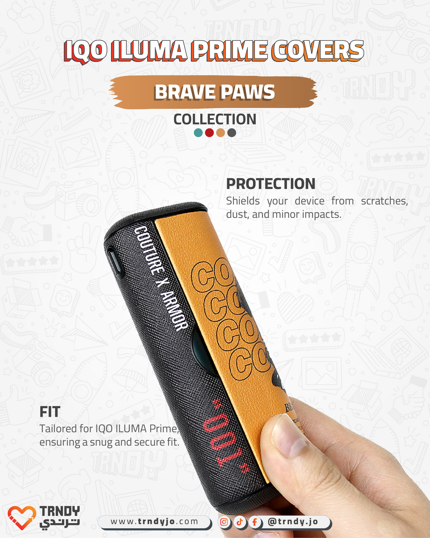 CoverX - IQO Prime - Brave Paws Collection