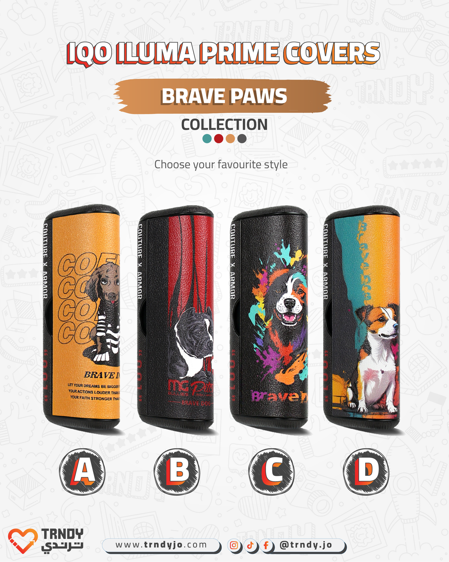 CoverX - IQO Prime - Brave Paws Collection