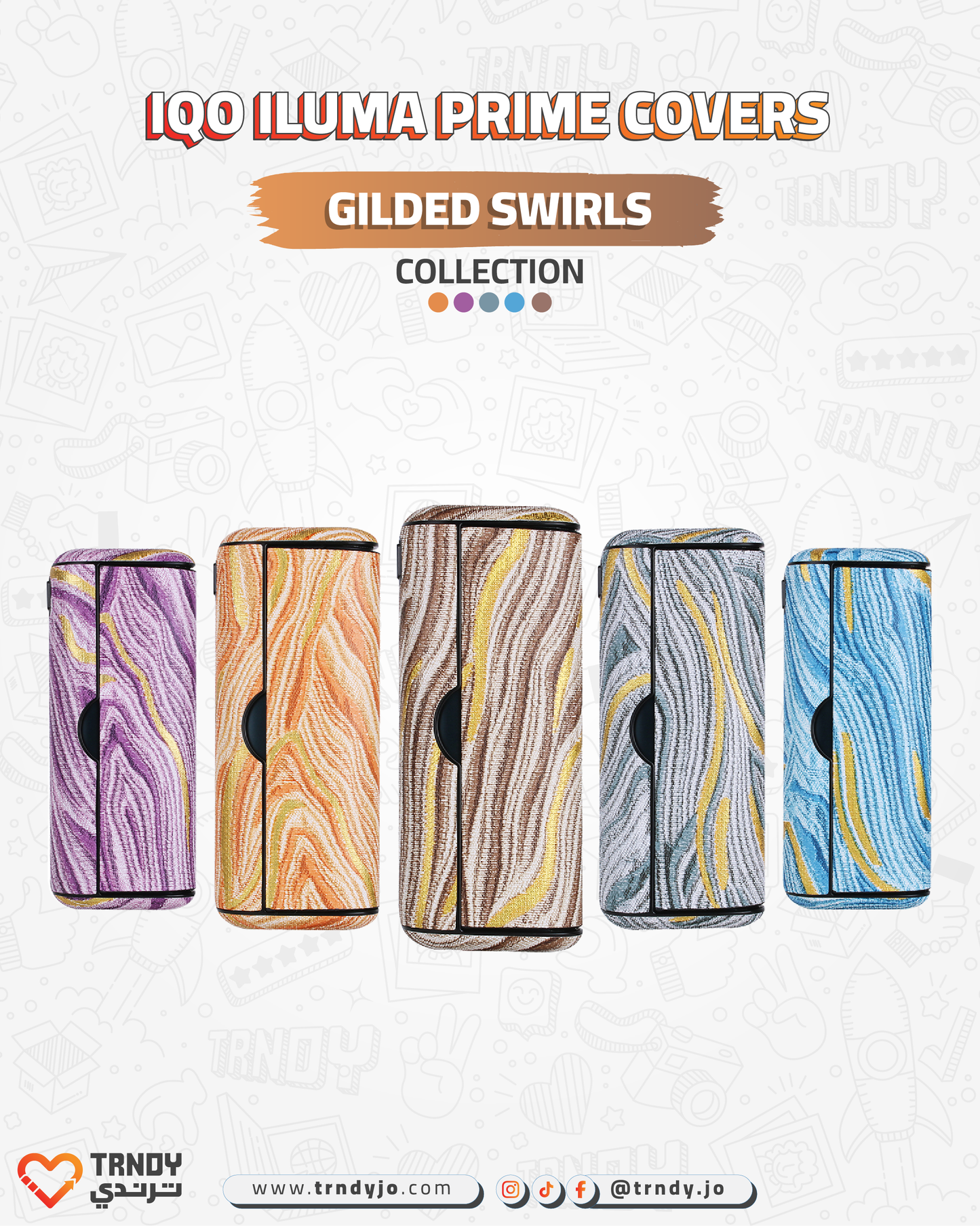 CoverX - IQO Prime - Gilded Swirls Collection
