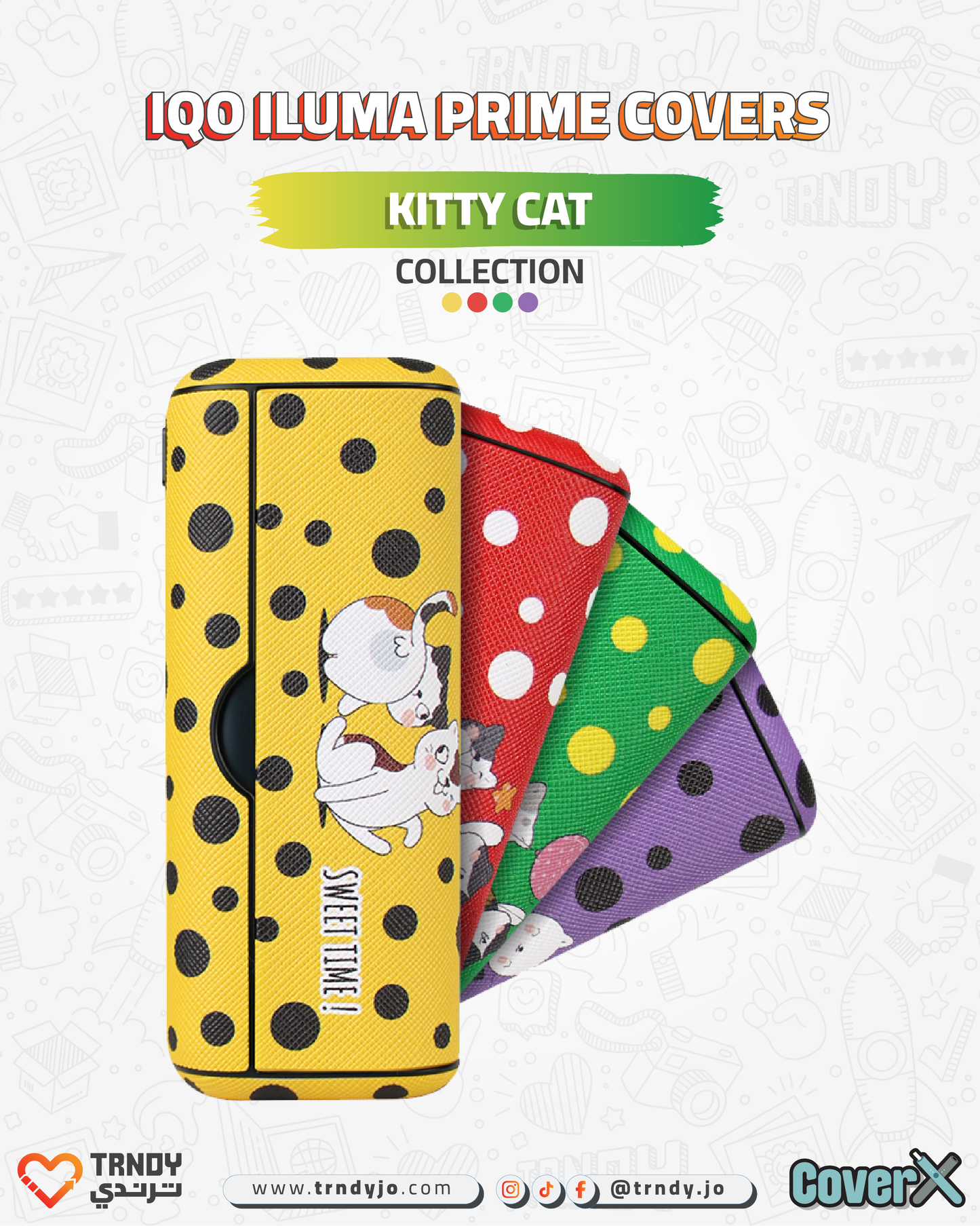 CoverX - IQO Prime - Kitty Cat Collection