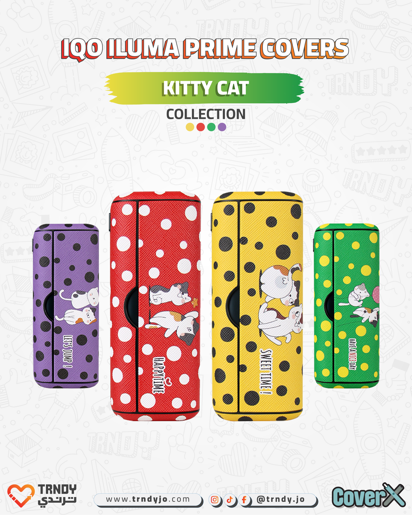 CoverX - IQO Prime - Kitty Cat Collection