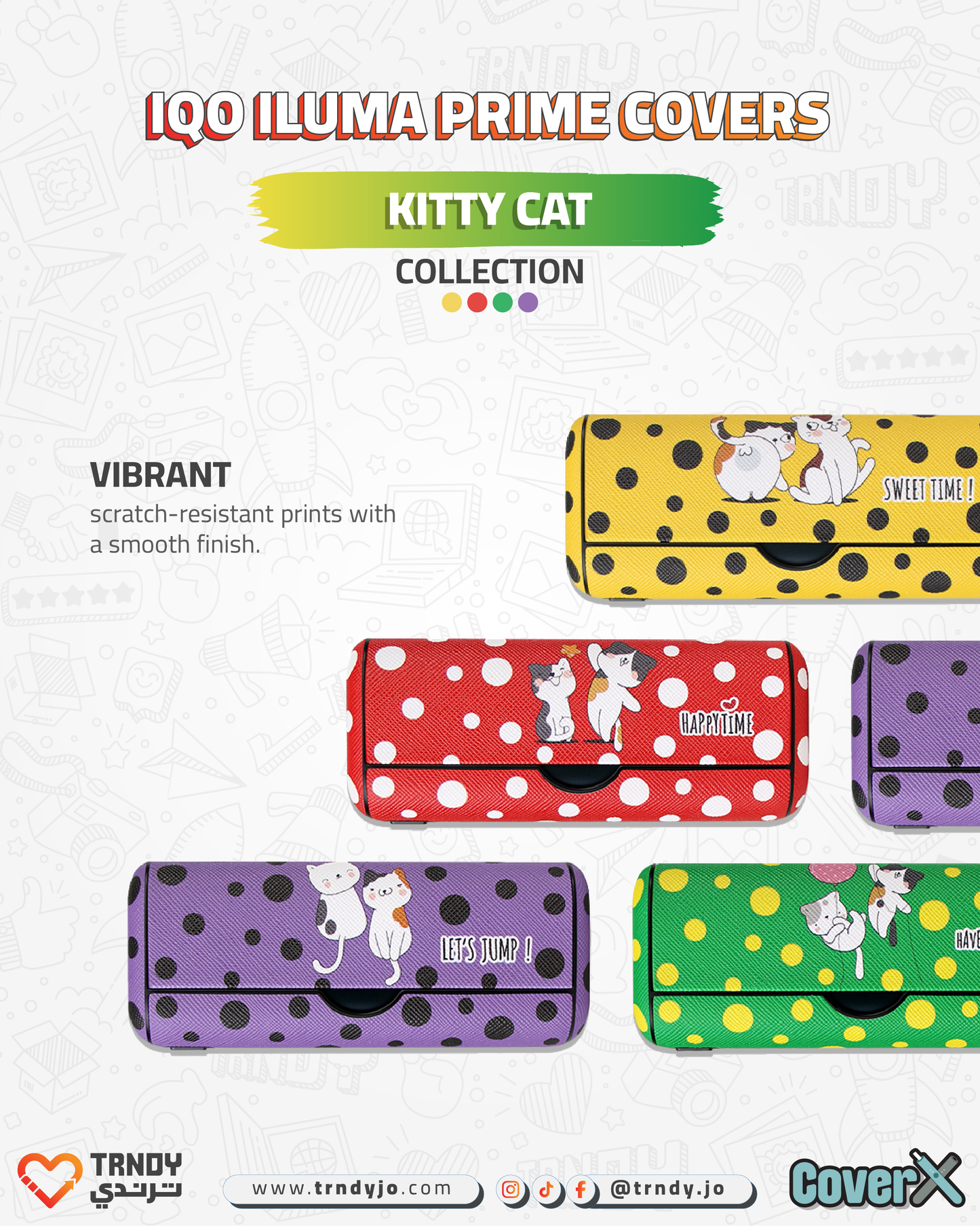 CoverX - IQO Prime - Kitty Cat Collection
