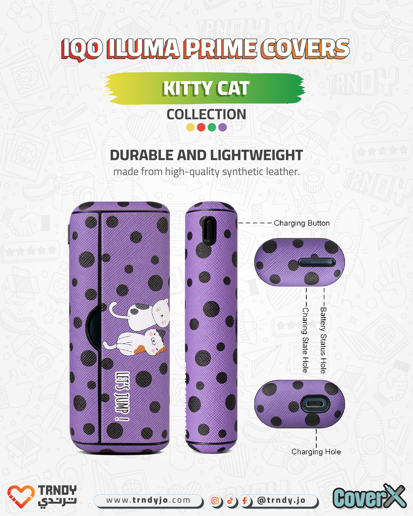 CoverX - IQO Prime - Kitty Cat Collection
