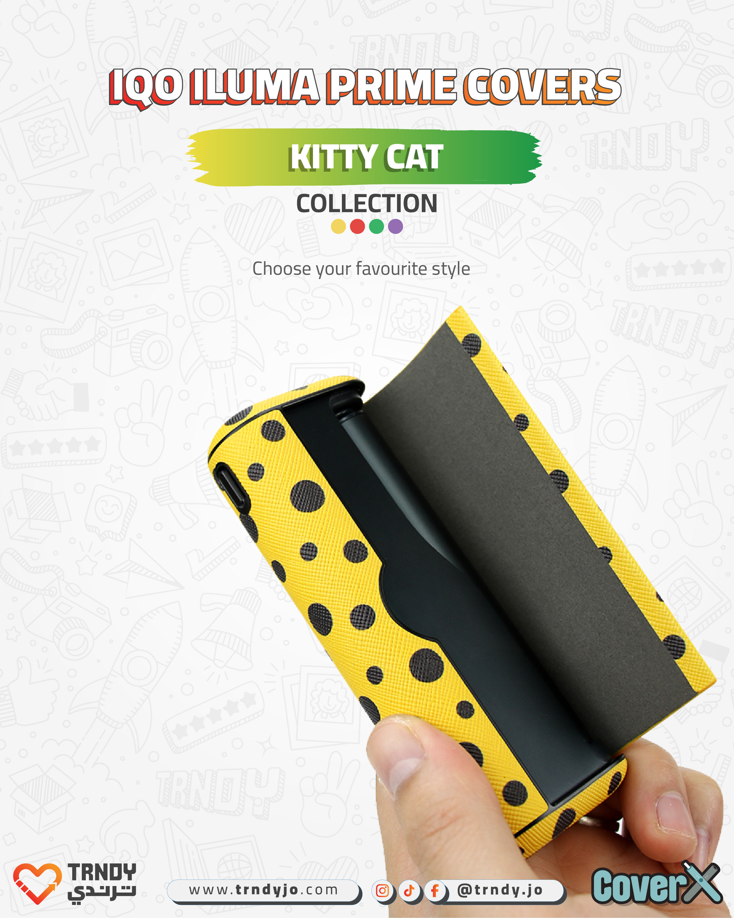 CoverX - IQO Prime - Kitty Cat Collection
