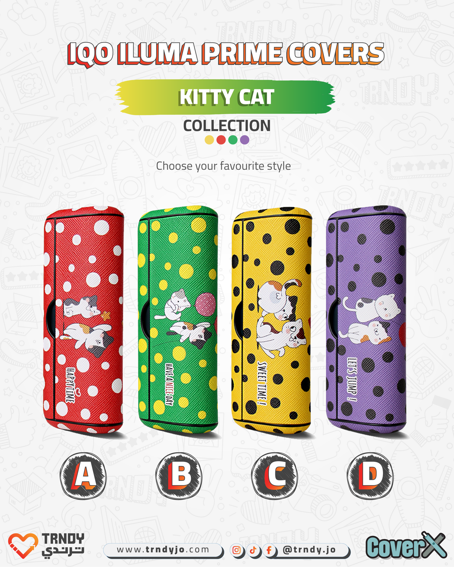 CoverX - IQO Prime - Kitty Cat Collection