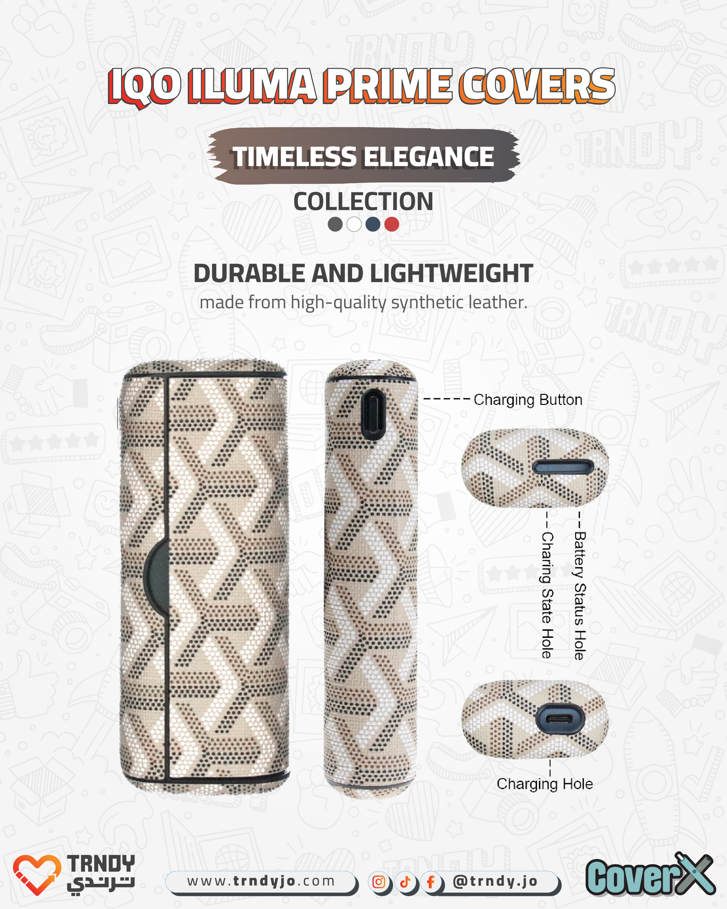 CoverX - IQO Prime - Timeless Elegance Collection