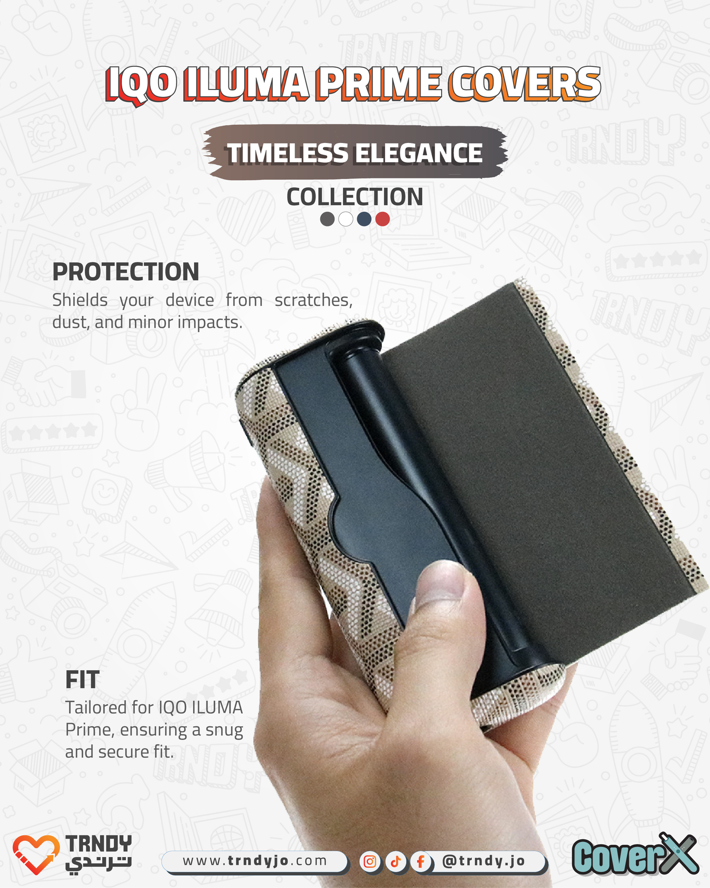 CoverX - IQO Prime - Timeless Elegance Collection