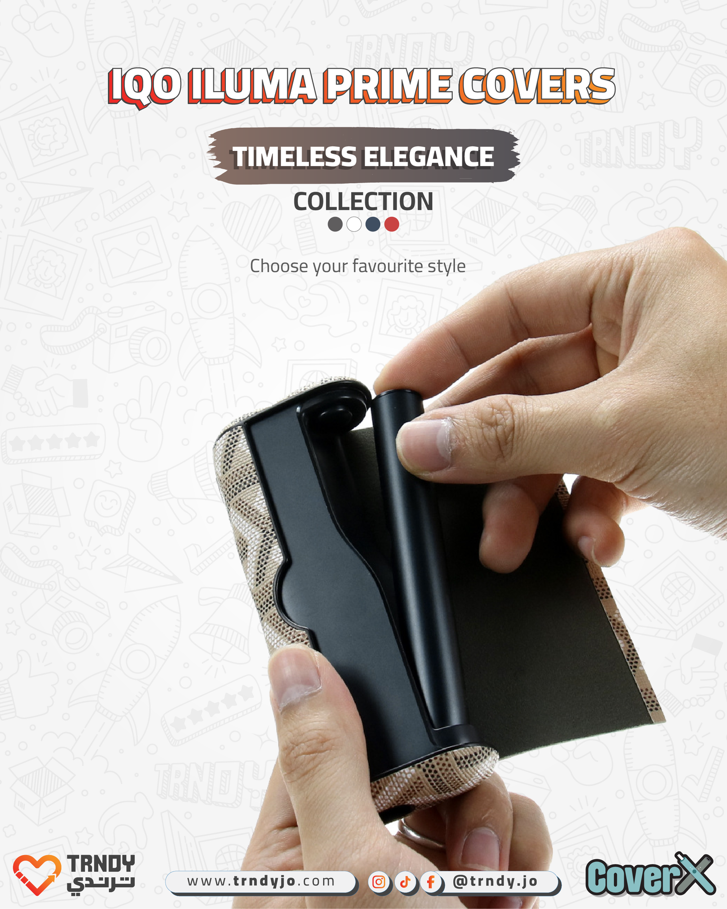 CoverX - IQO Prime - Timeless Elegance Collection