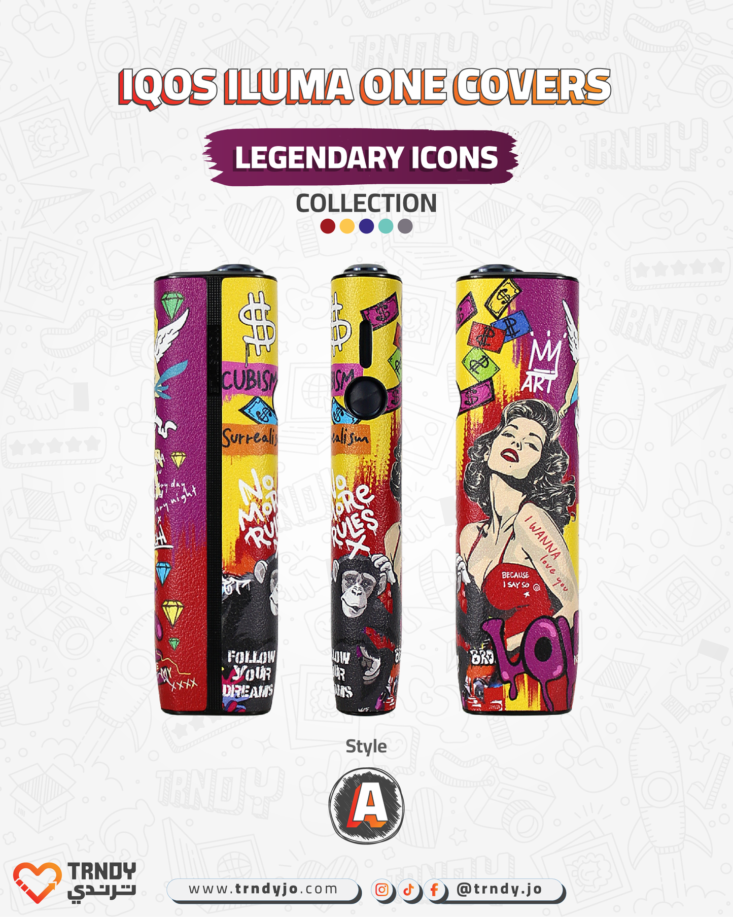 CoverX - IQO ILUMA ONE - Legendary Icons Collection