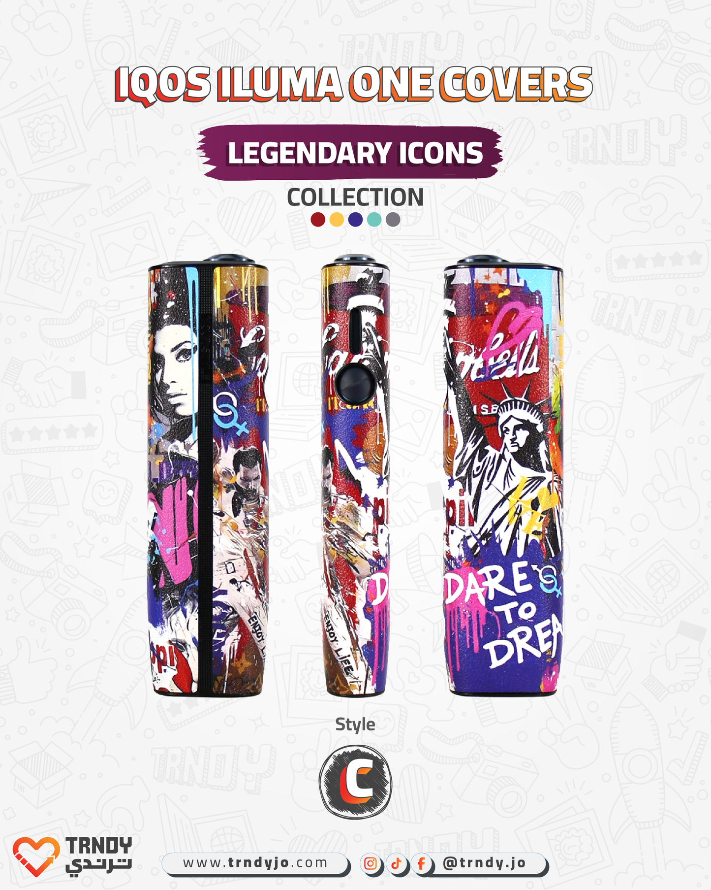CoverX - IQO ILUMA ONE - Legendary Icons Collection